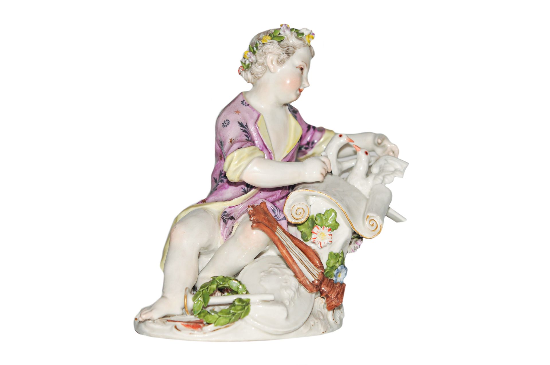 Knabe mit Tauben Meissen 1750