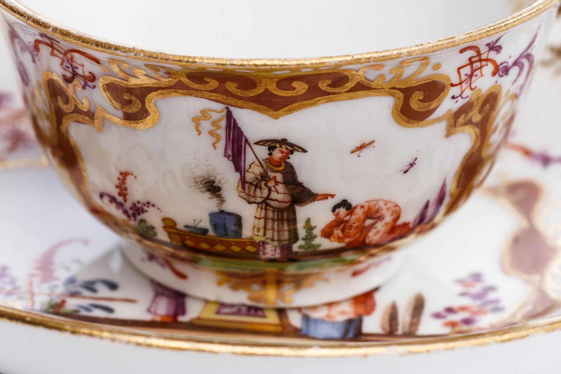 Koppchen mit Unterschale, Meissen 1723/25 - Image 5 of 6