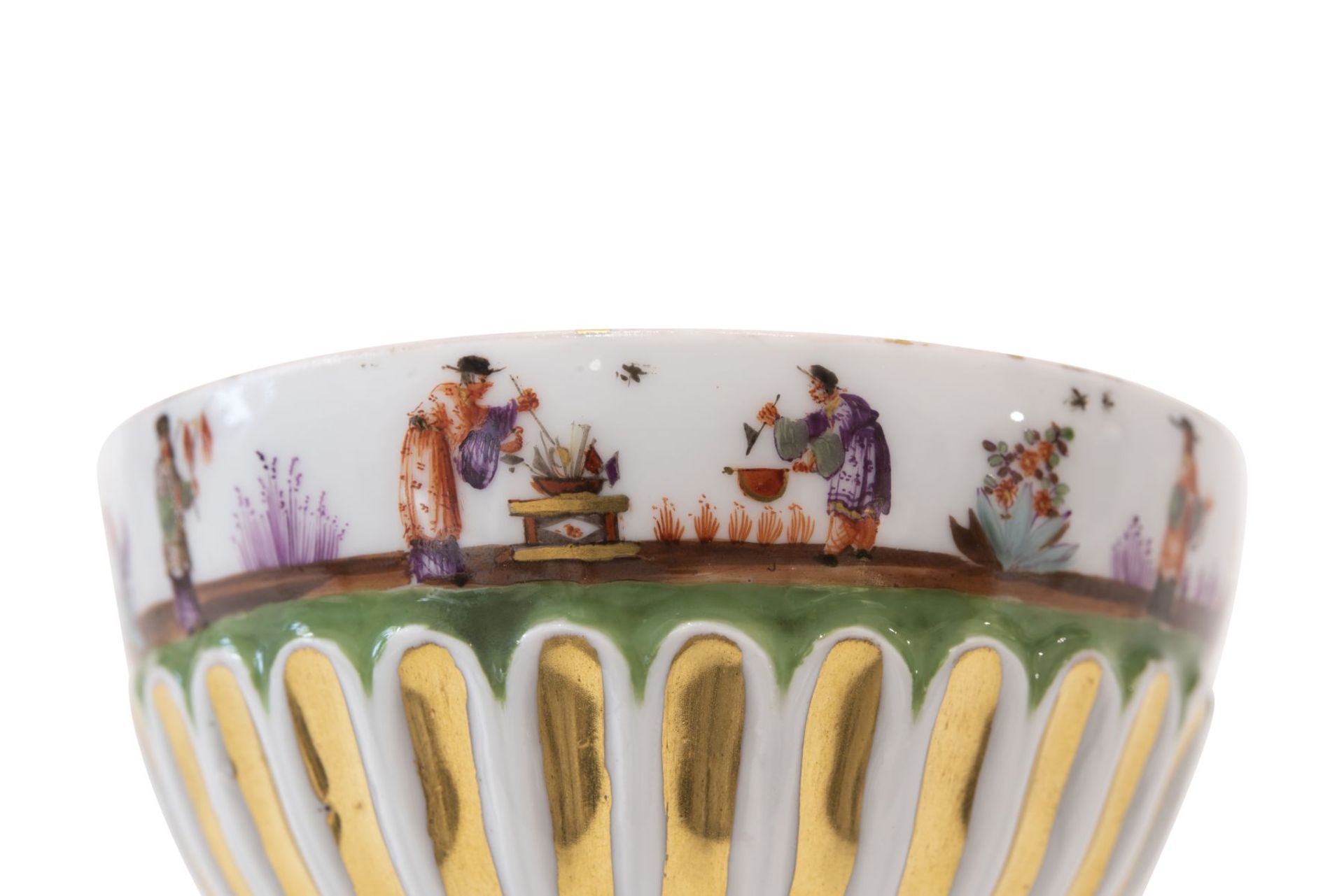 2 Koppchen mit Untertasse Meissen um 1735 - Bild 9 aus 9