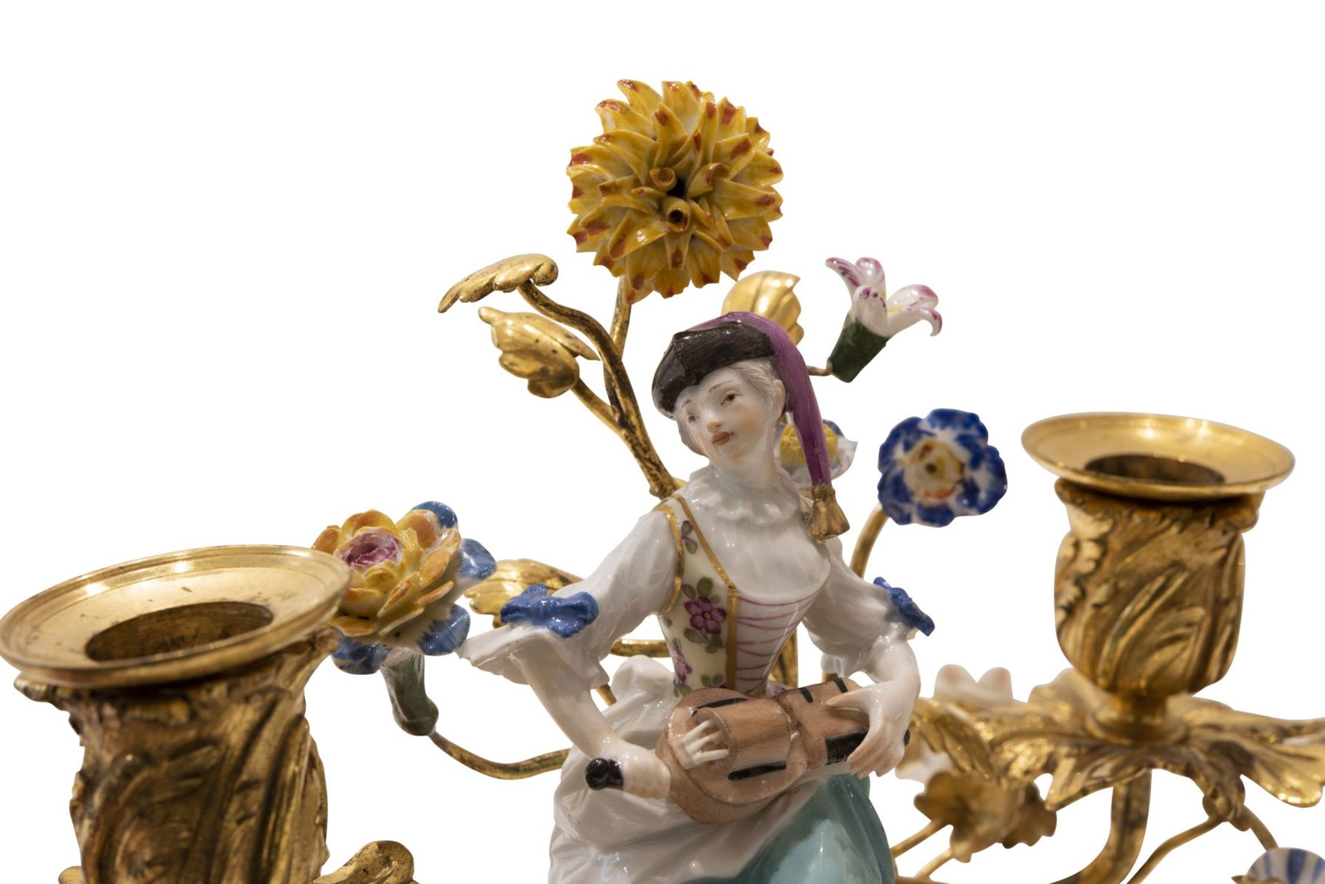 Paar figurale Girandolen, Meissen ca. 1750 - Bild 7 aus 11