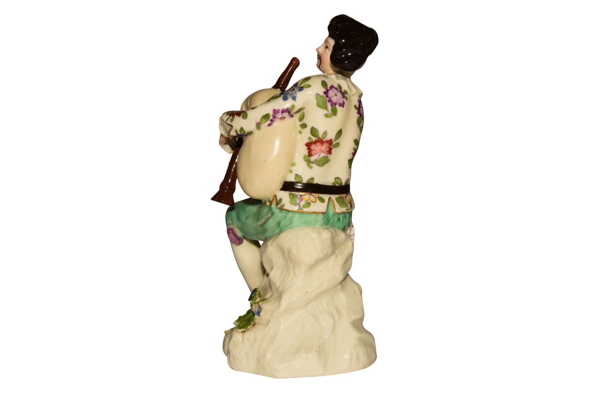 "Harlekin mit Dudelsack" Meissen 1745 - Bild 4 aus 4