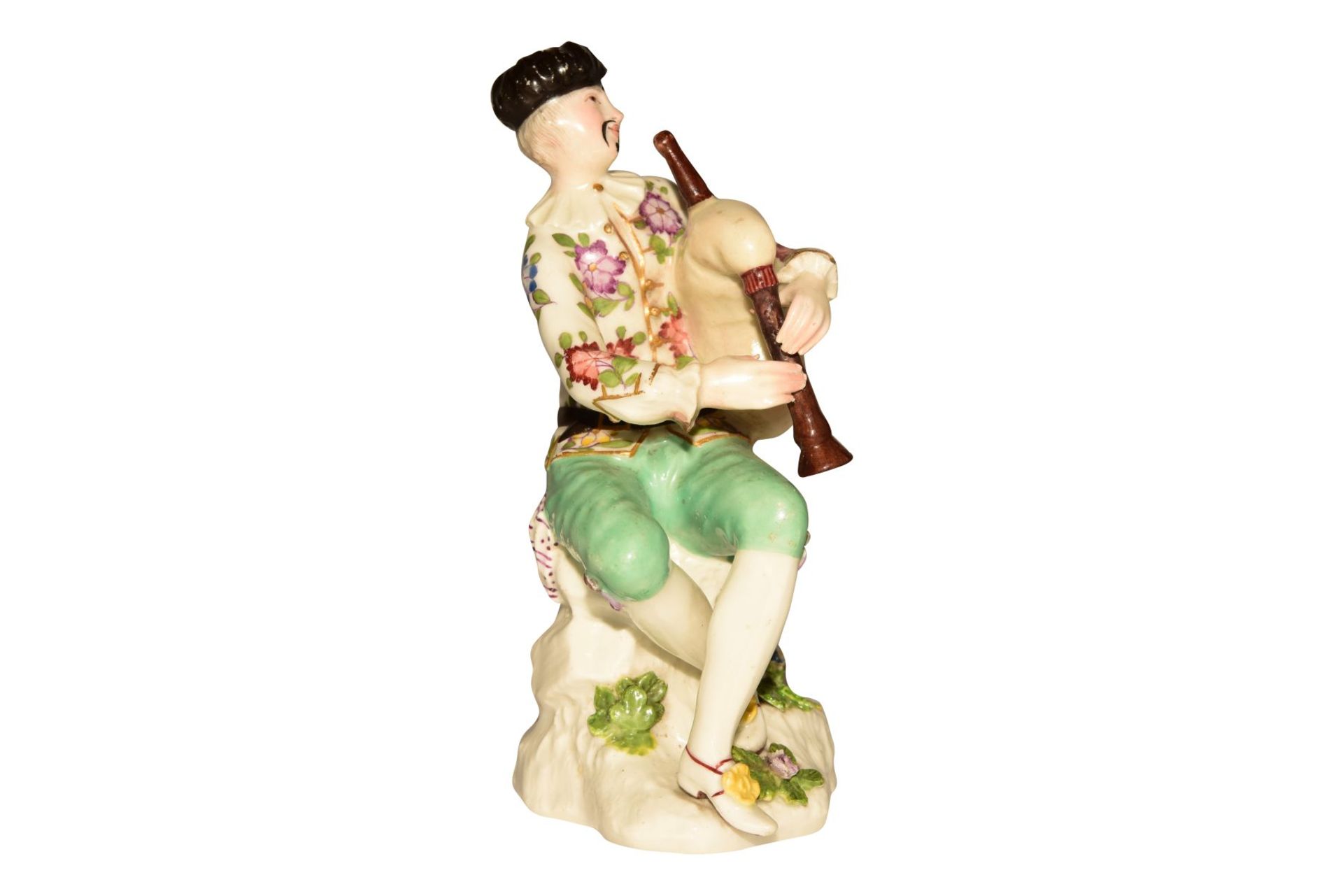 "Harlekin mit Dudelsack" Meissen 1745 - Bild 2 aus 4