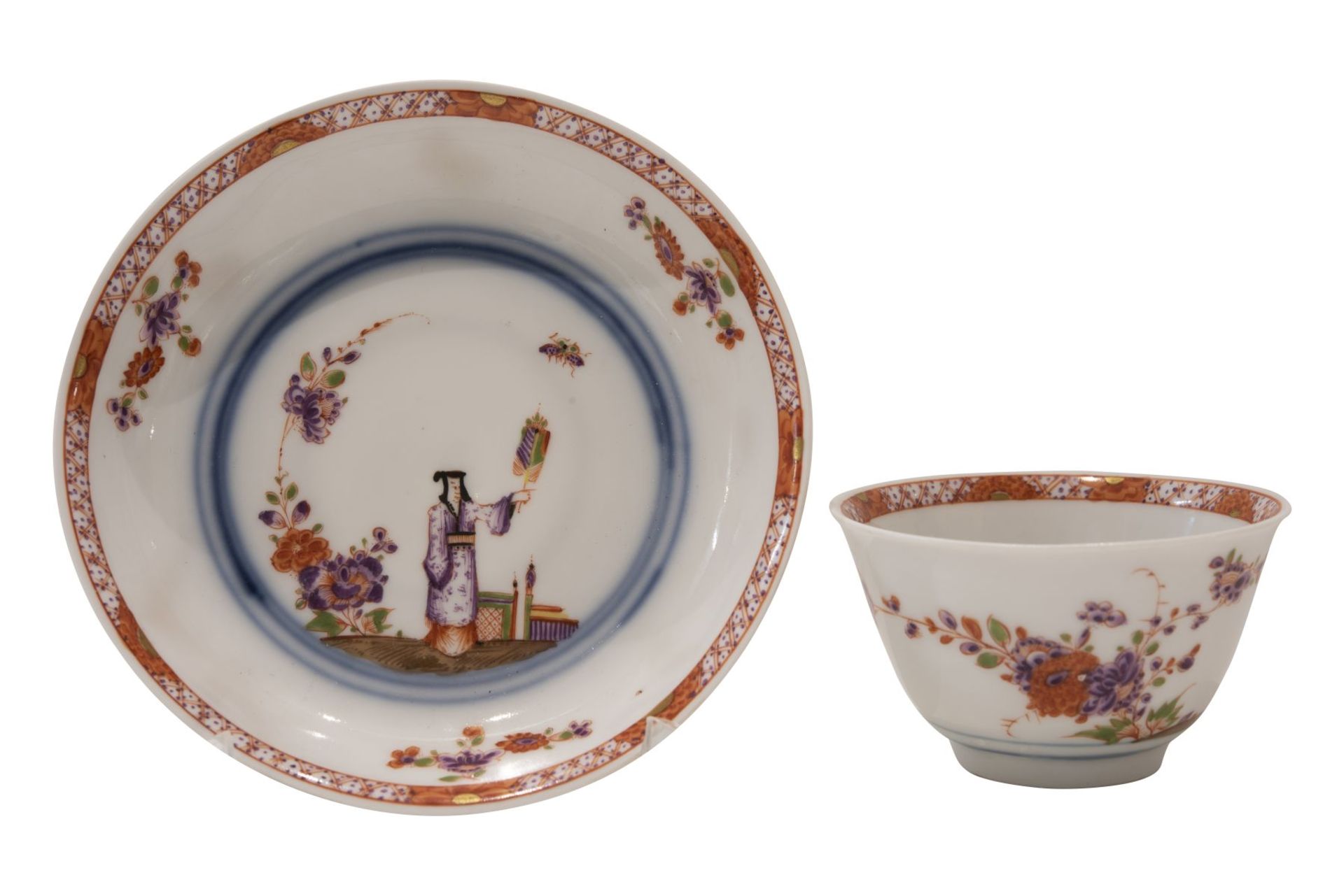 Koppchen mit Malerei von Johann Ehrenfried Stadler, Meissen um 1730/35