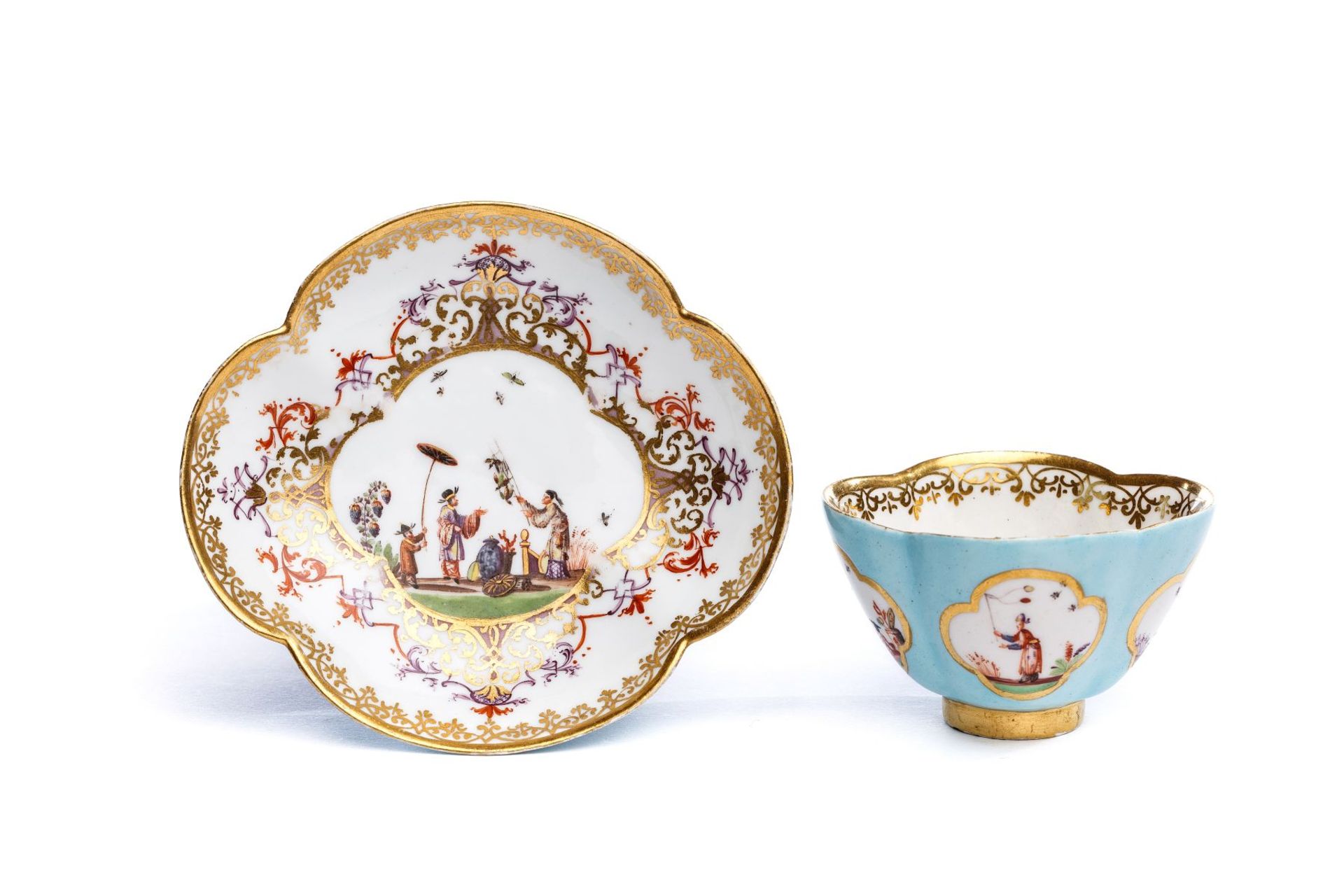 Koppchen mit Unterschale, Meissen 1720/30