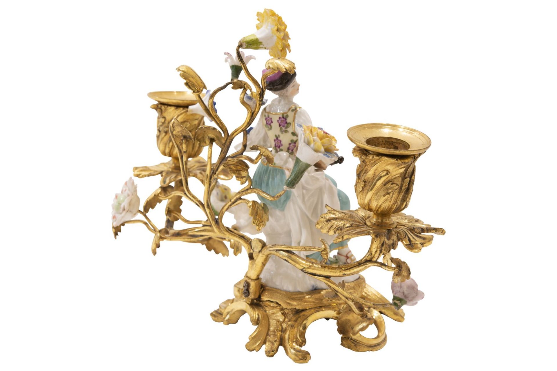 Paar figurale Girandolen, Meissen ca. 1750 - Bild 6 aus 11