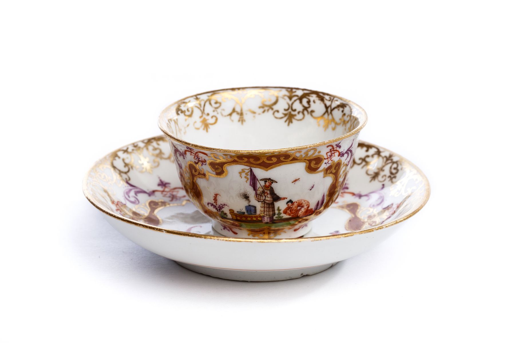 Koppchen mit Unterschale, Meissen 1723/25 - Image 4 of 6