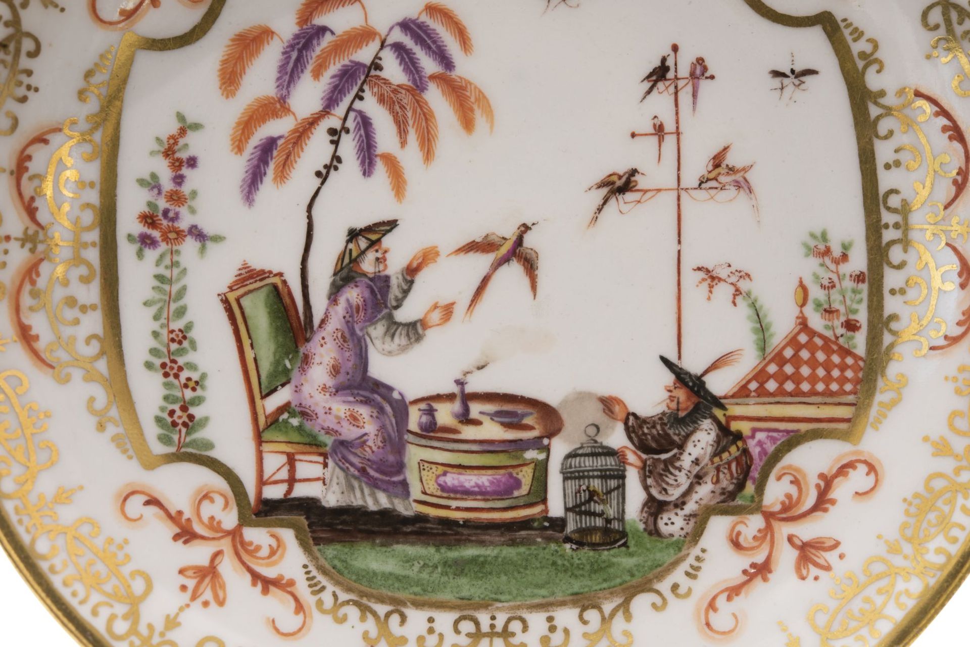 Koppchen mit Unterschale, Meissen um 1720/30 ohne Marke - Bild 4 aus 4