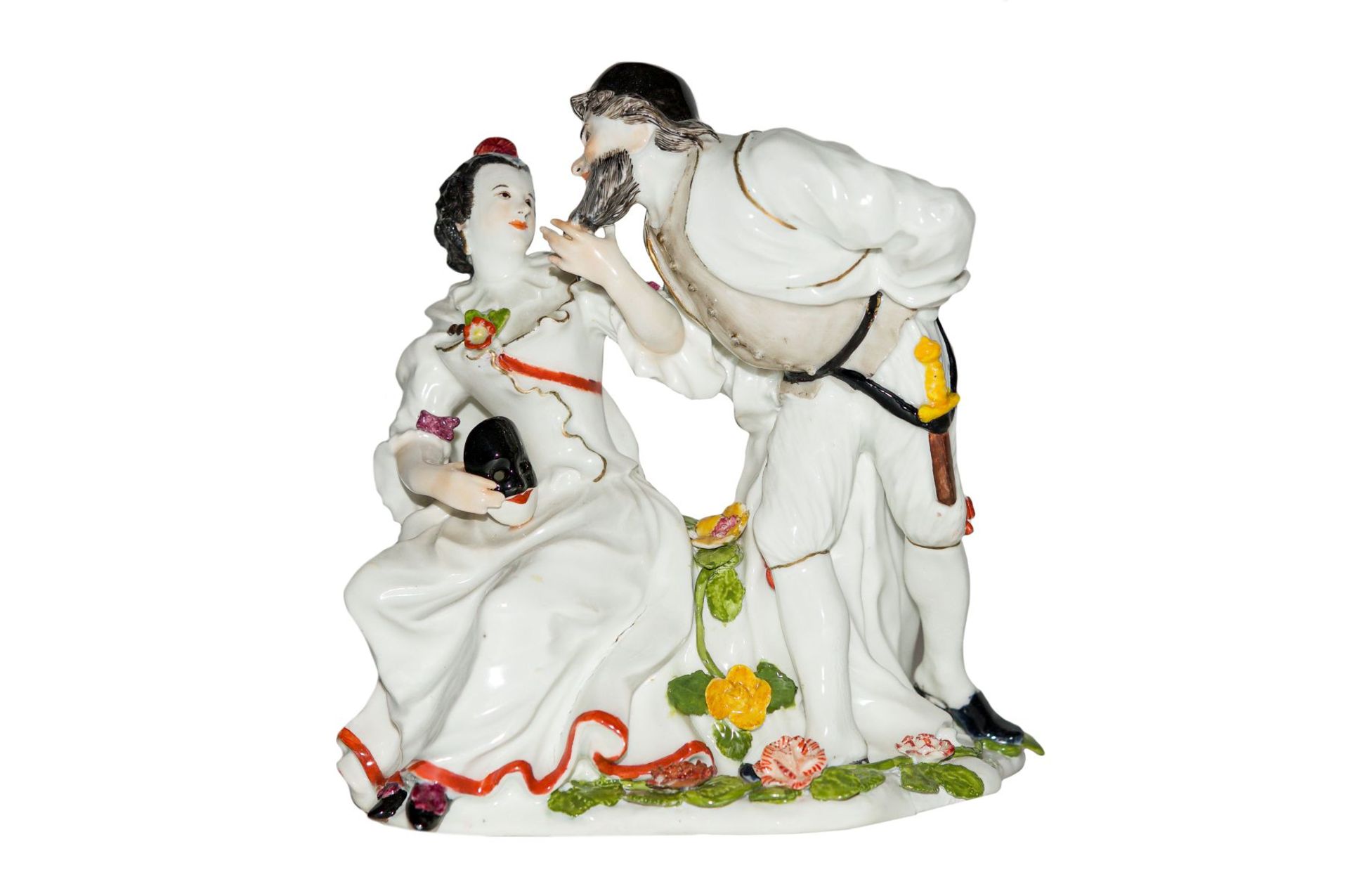 Komödiantengruppe aus der Commedia dell`Arte, Meissen