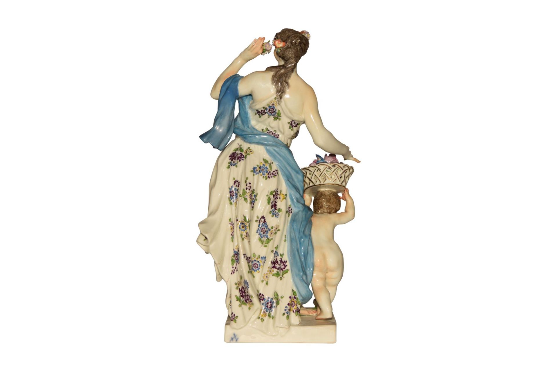 "Frühling" Figur Meissen 1750 - Bild 3 aus 4