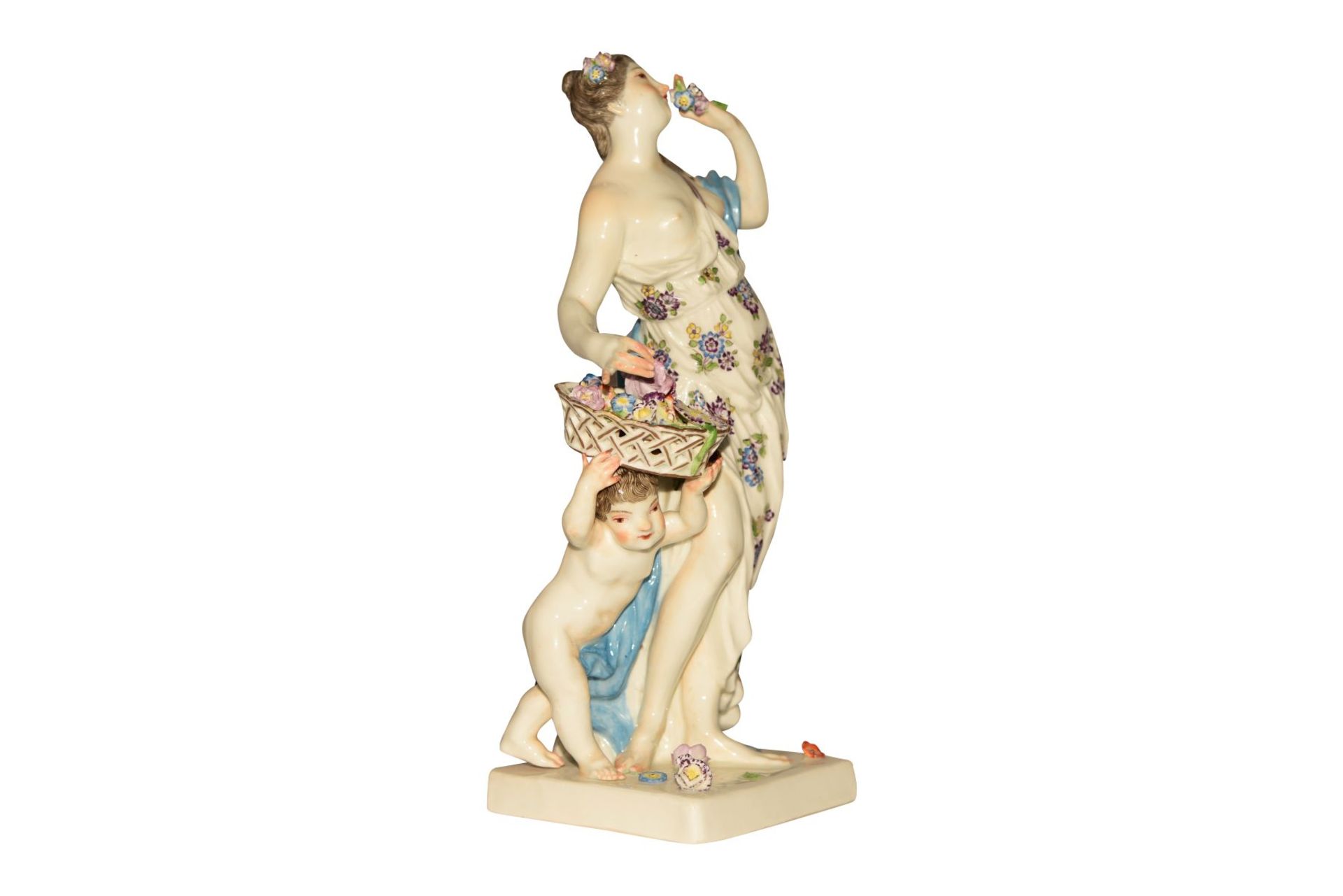 "Frühling" Figur Meissen 1750 - Bild 2 aus 4