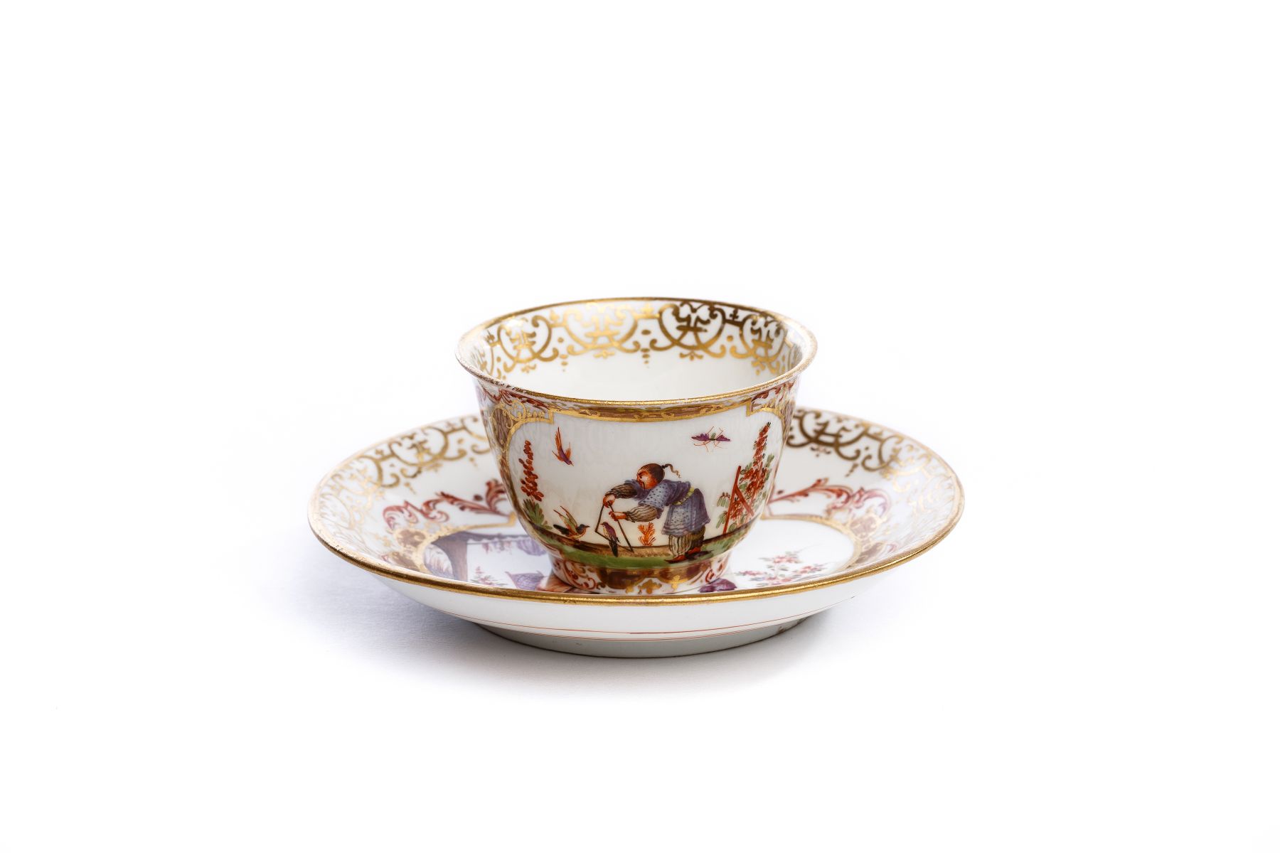 Koppchen mit Unterschale, Meissen 1720/25 - Image 4 of 6