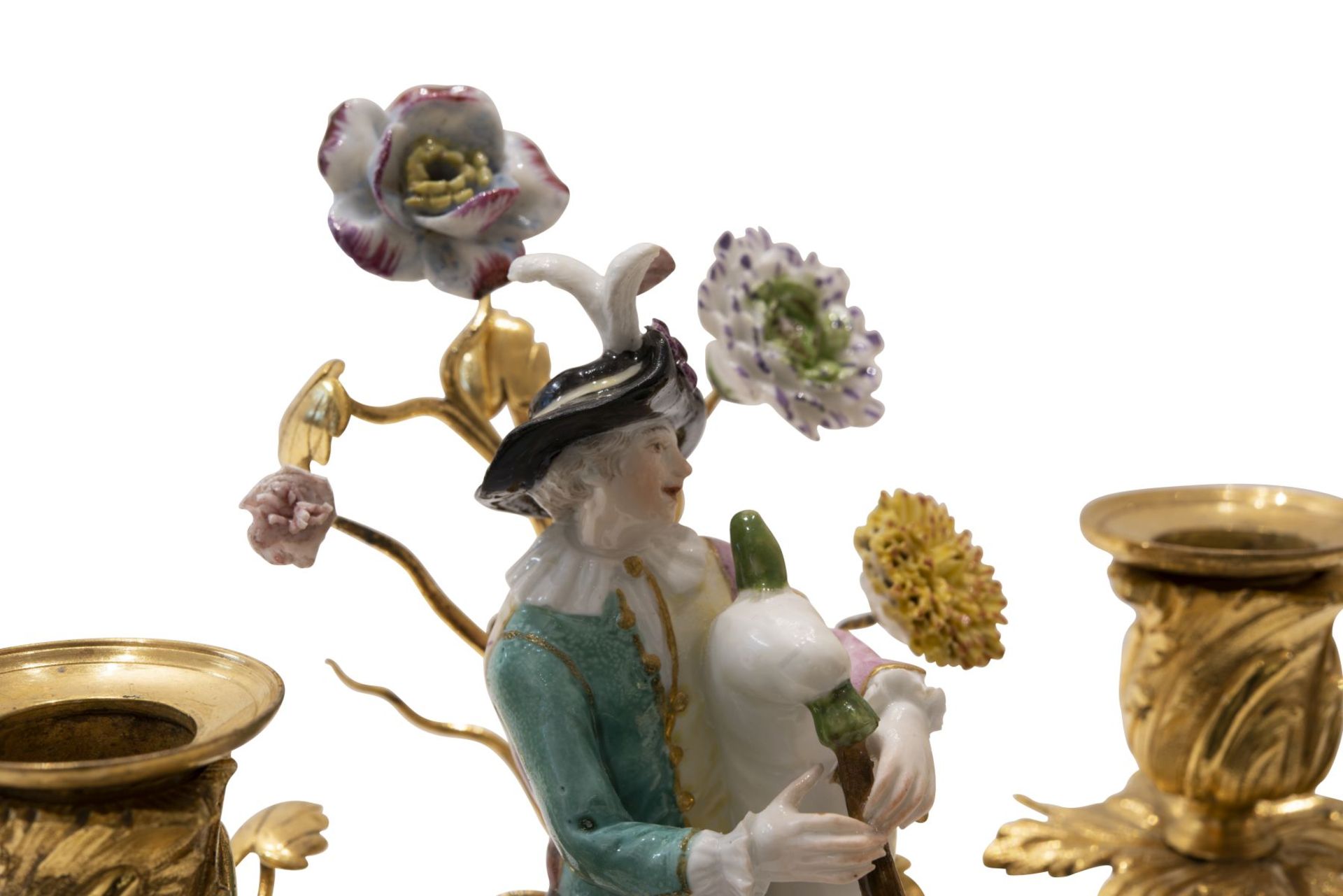 Paar figurale Girandolen, Meissen ca. 1750 - Bild 11 aus 11