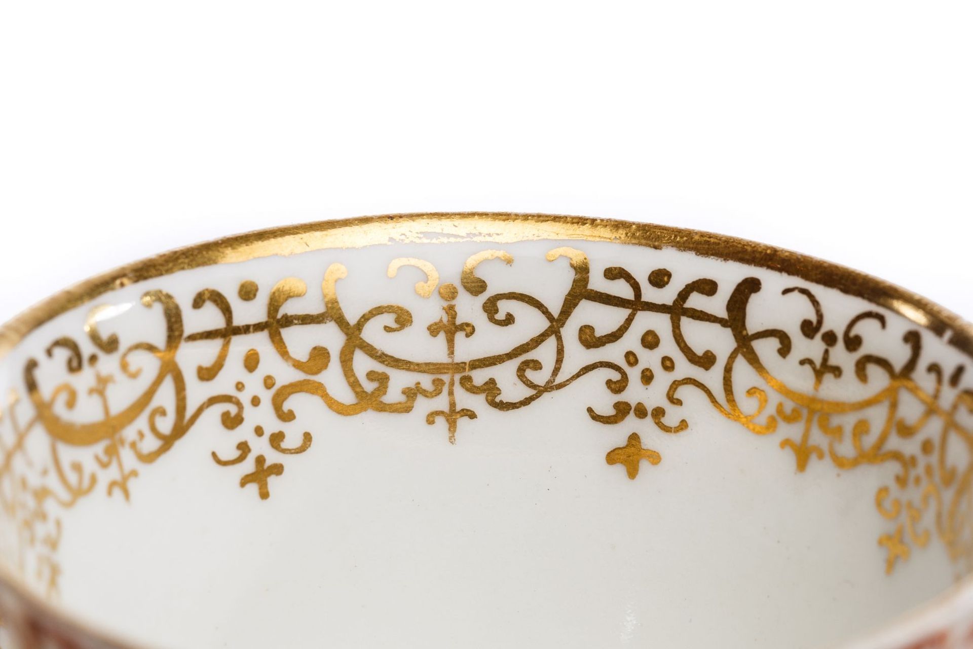 Koppchen mit Unterschale, Meissen 1725, - Bild 6 aus 6