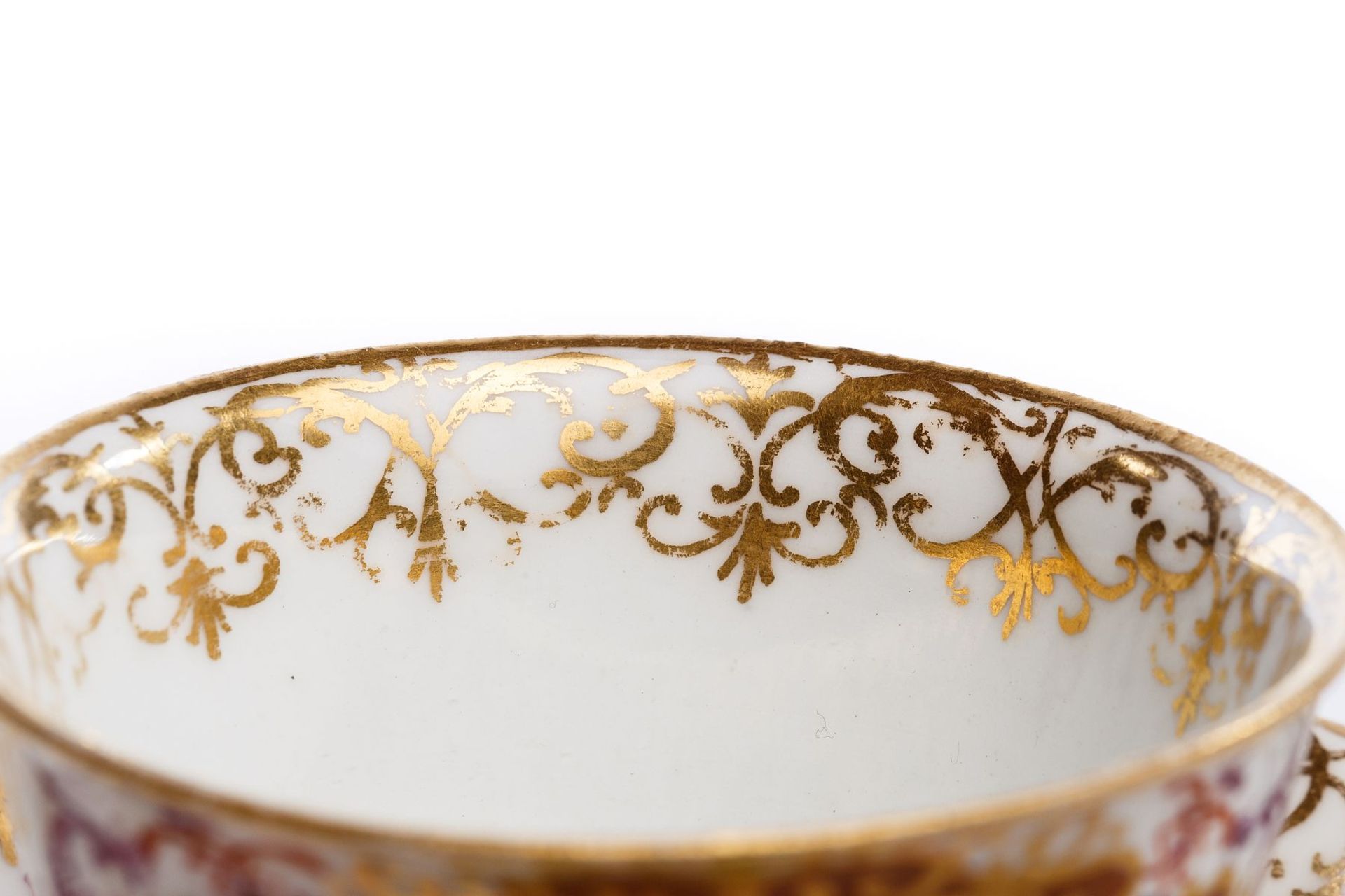 Koppchen mit Unterschale, Meissen 1723/25 - Bild 6 aus 6