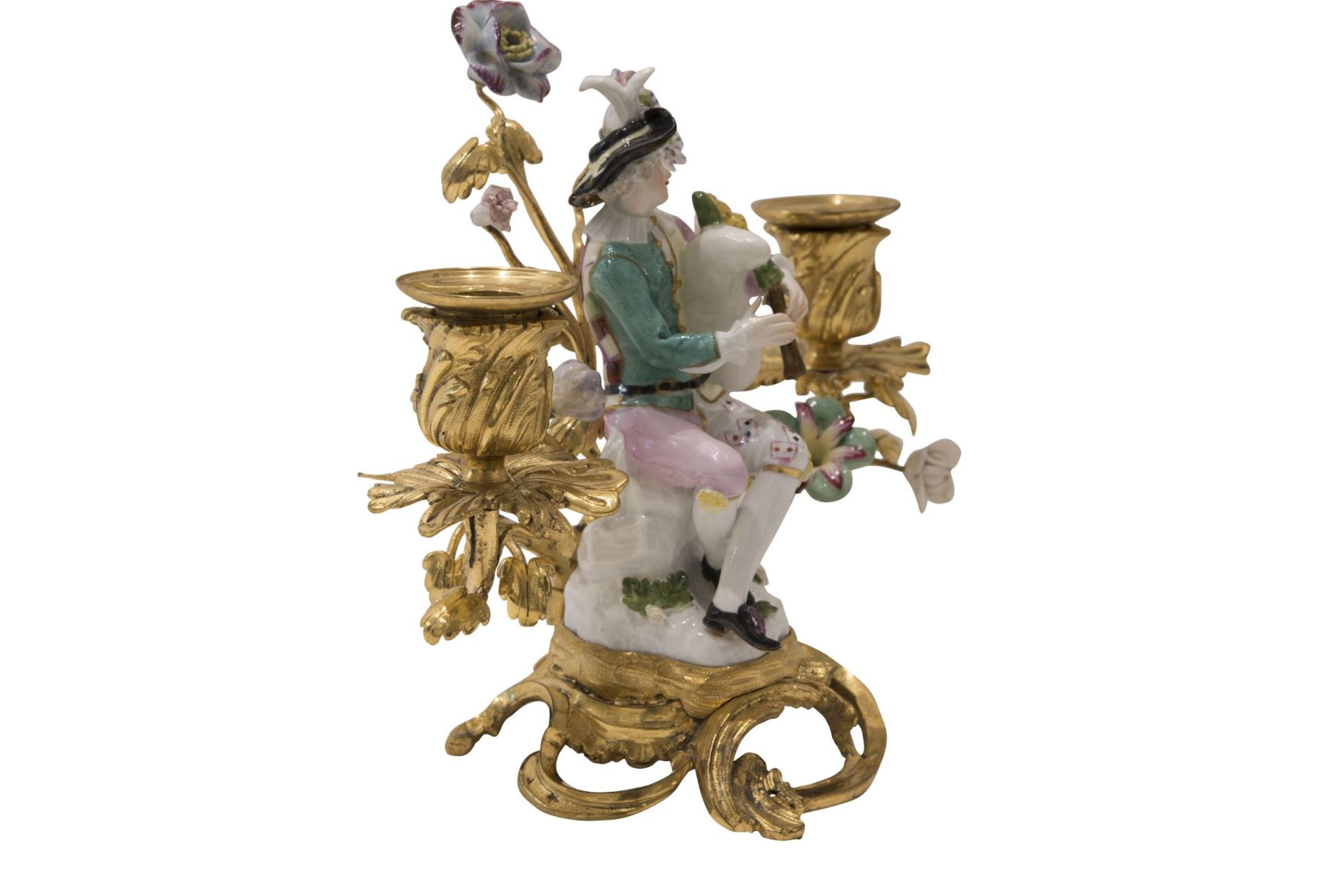 Paar figurale Girandolen, Meissen ca. 1750 - Bild 9 aus 11