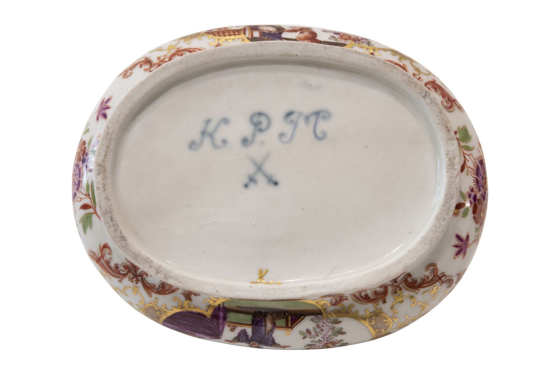 Zuckerdose Meissen 1723/24 K.P.M. Marke - Bild 5 aus 5