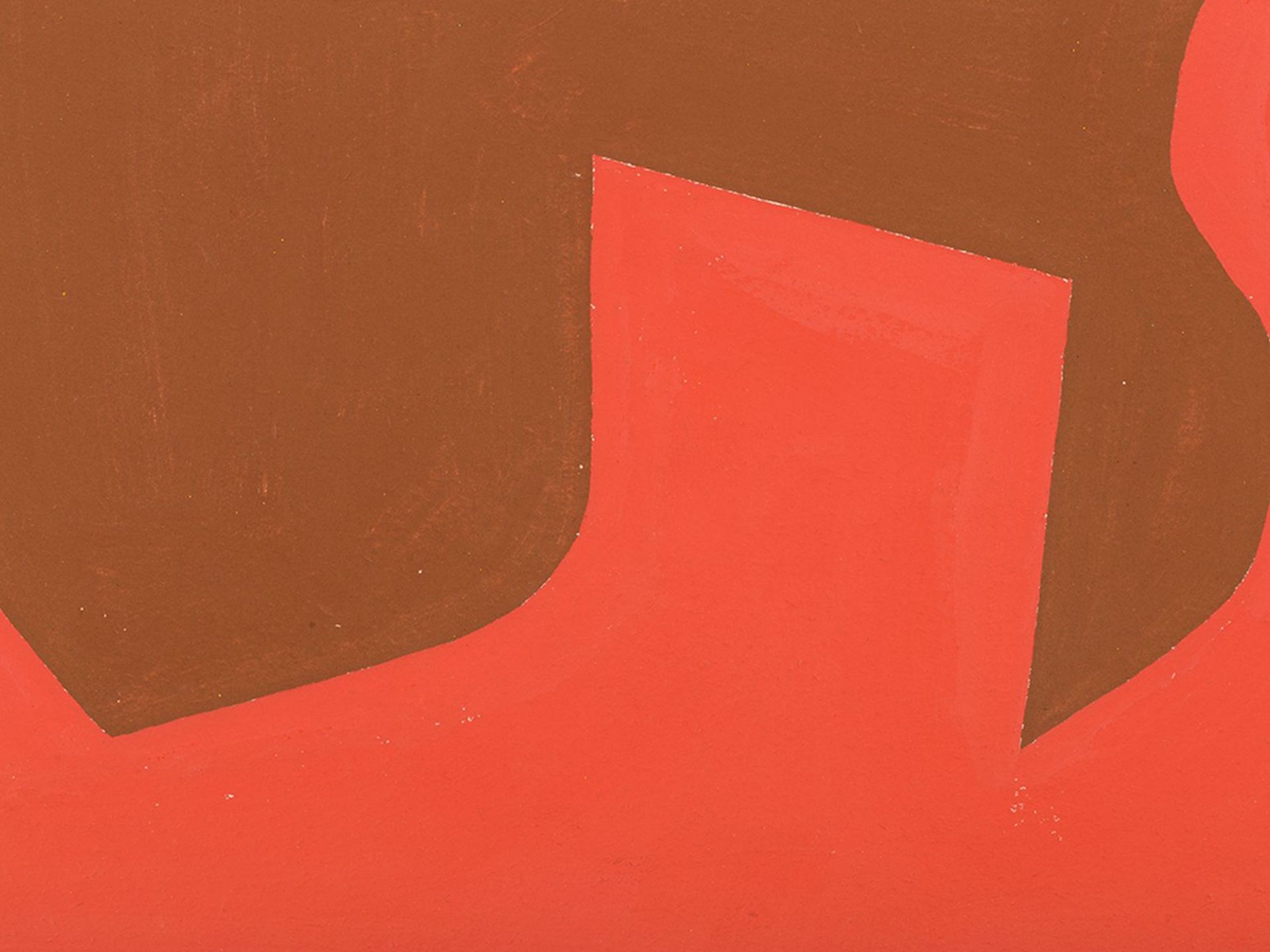 Rudolf Petrik, Komposition in Rot und Grau, Gouache, ca.1955 - Image 8 of 10
