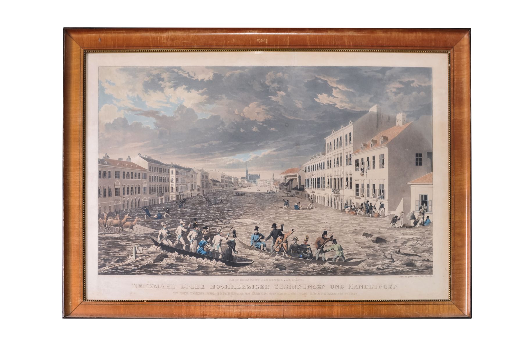 Eduard Gurk (1801-1841) Darstellungen aus den Tagen der gefahrvollen Überschwemmung Wiens - Image 3 of 3