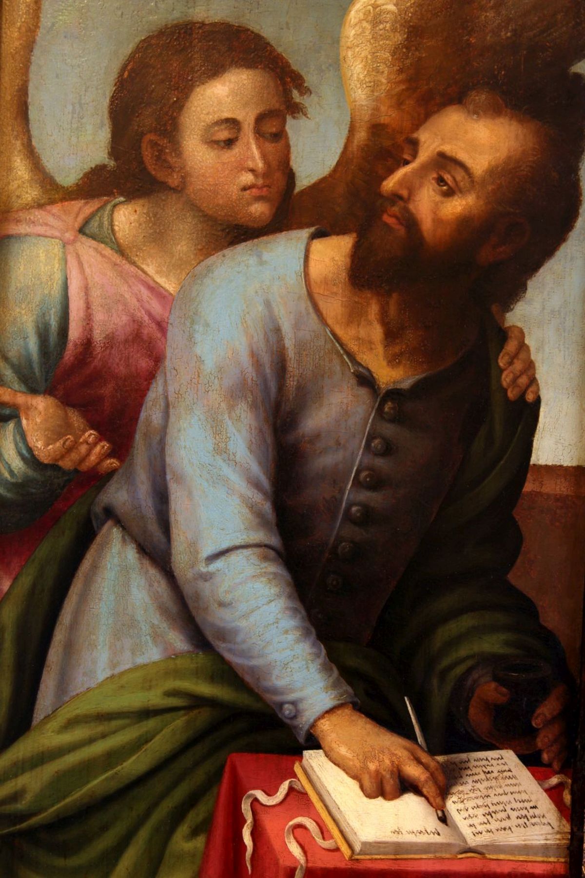 Vicente Macip Comes "Evangelist Markus, Evangelist Matthäus und der Erzengel Gabriel" - Image 4 of 7