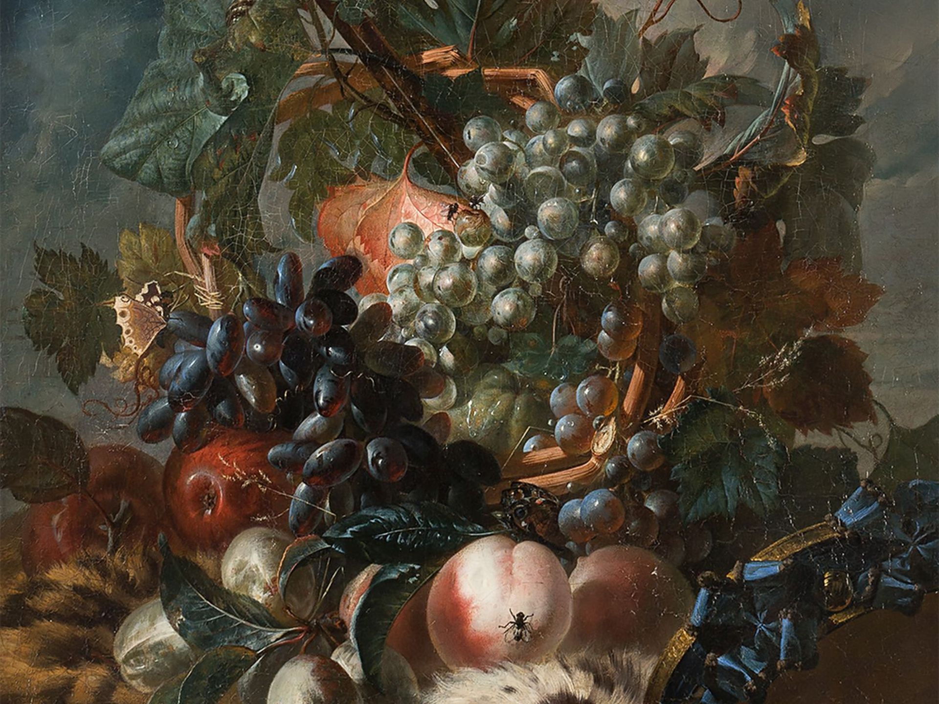 Miguel Parra (1780/84-1846), "Früchtestillleben mit Lanze", Öl - Bild 3 aus 8