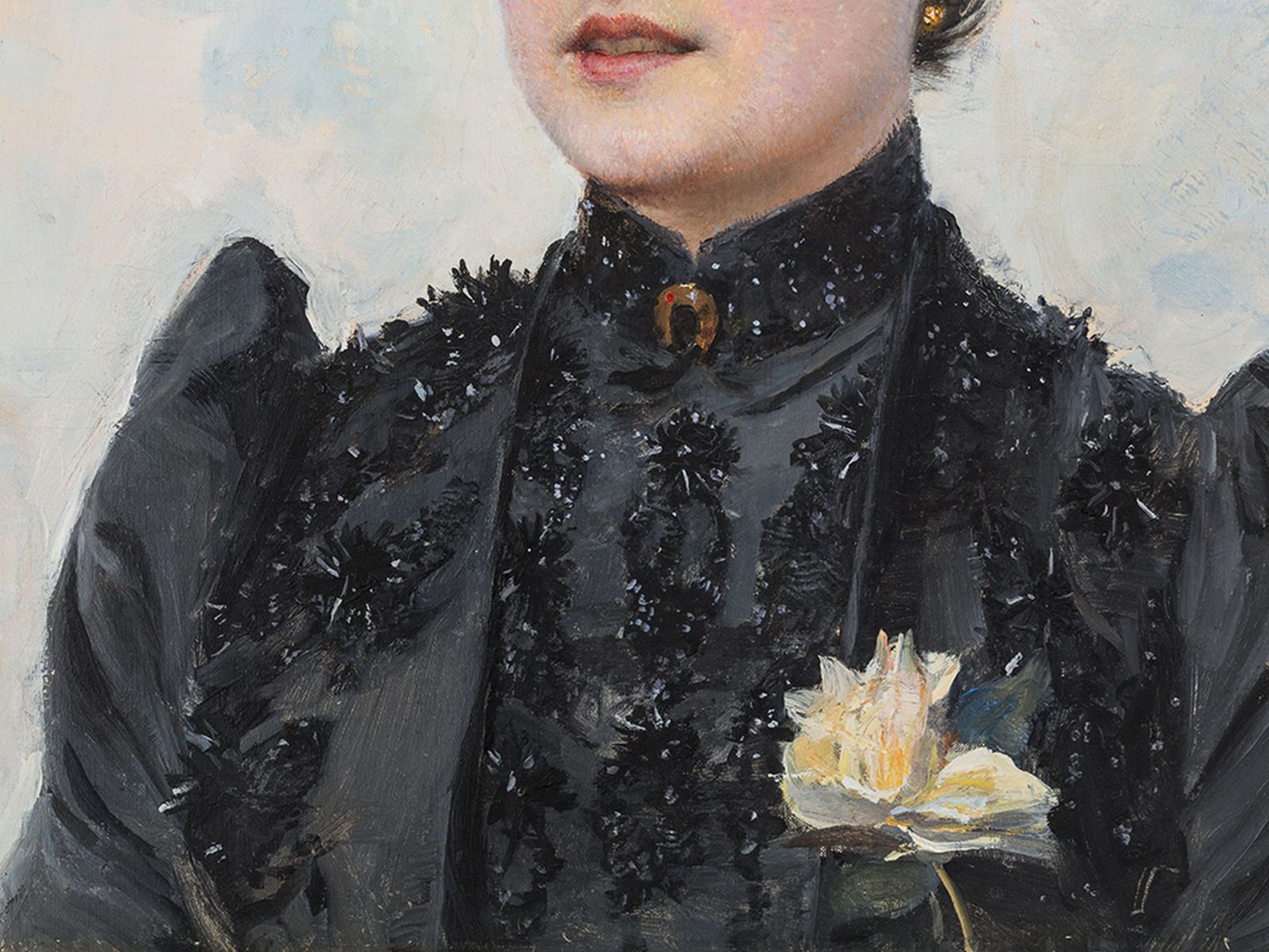 Paul Jean Gervais (1859-ca.1936), "Porträt einer Dame, um 1900" - Bild 7 aus 8