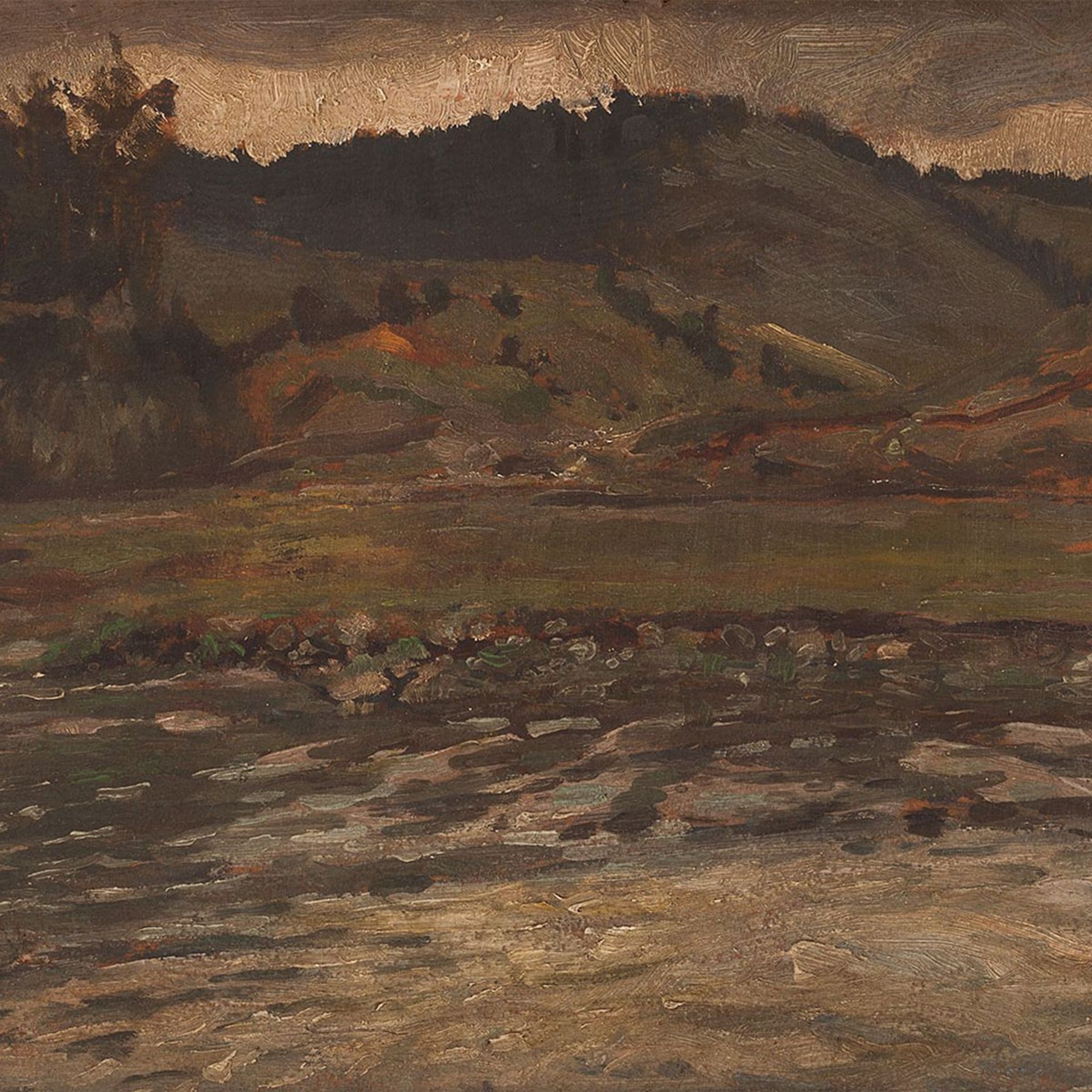 Berglandschaft am See, Deutschland, um 1905 - Bild 7 aus 7