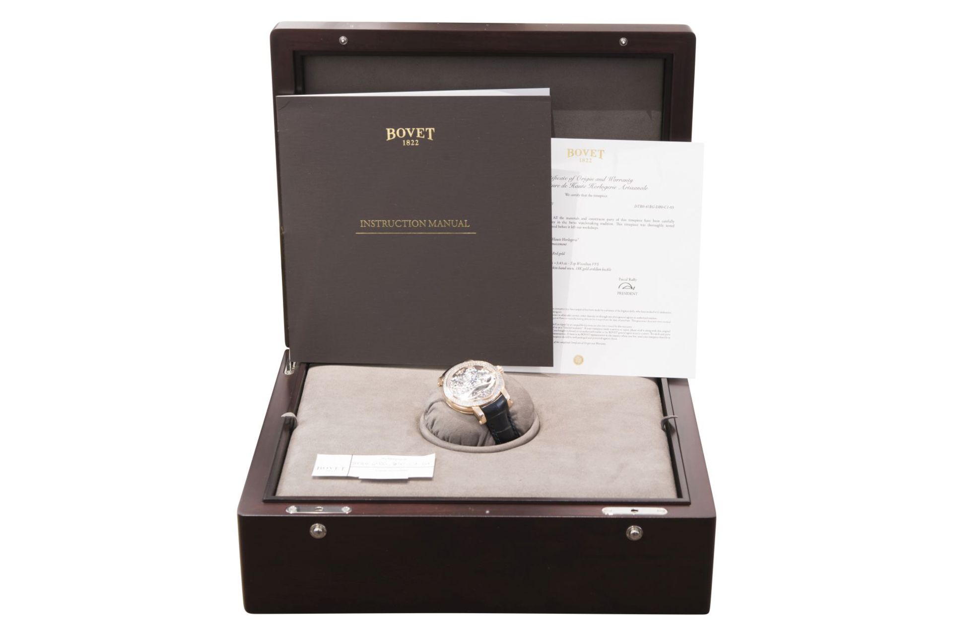 BOVET Recital 7 Tage Tourbillion Full Set Diamanten Baguette - Bild 3 aus 3