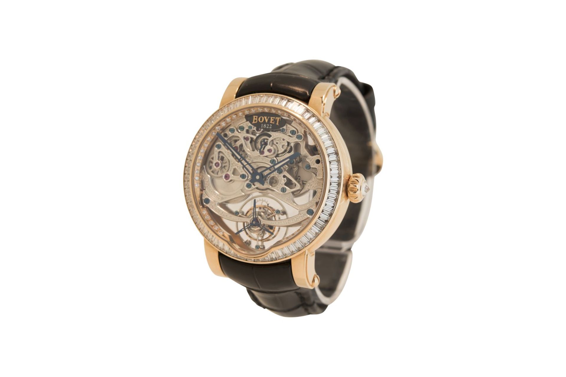 BOVET Recital 7 Tage Tourbillion Full Set Diamanten Baguette