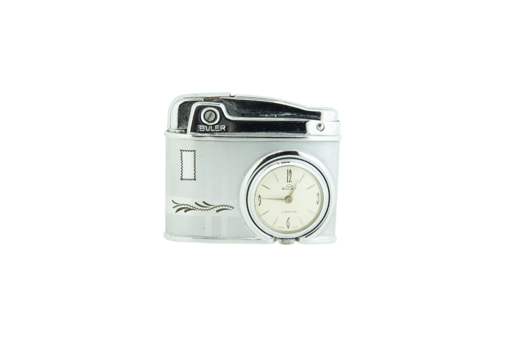 Buler Handaufzug Uhr mit Benzinfeuerzeug - Image 2 of 3