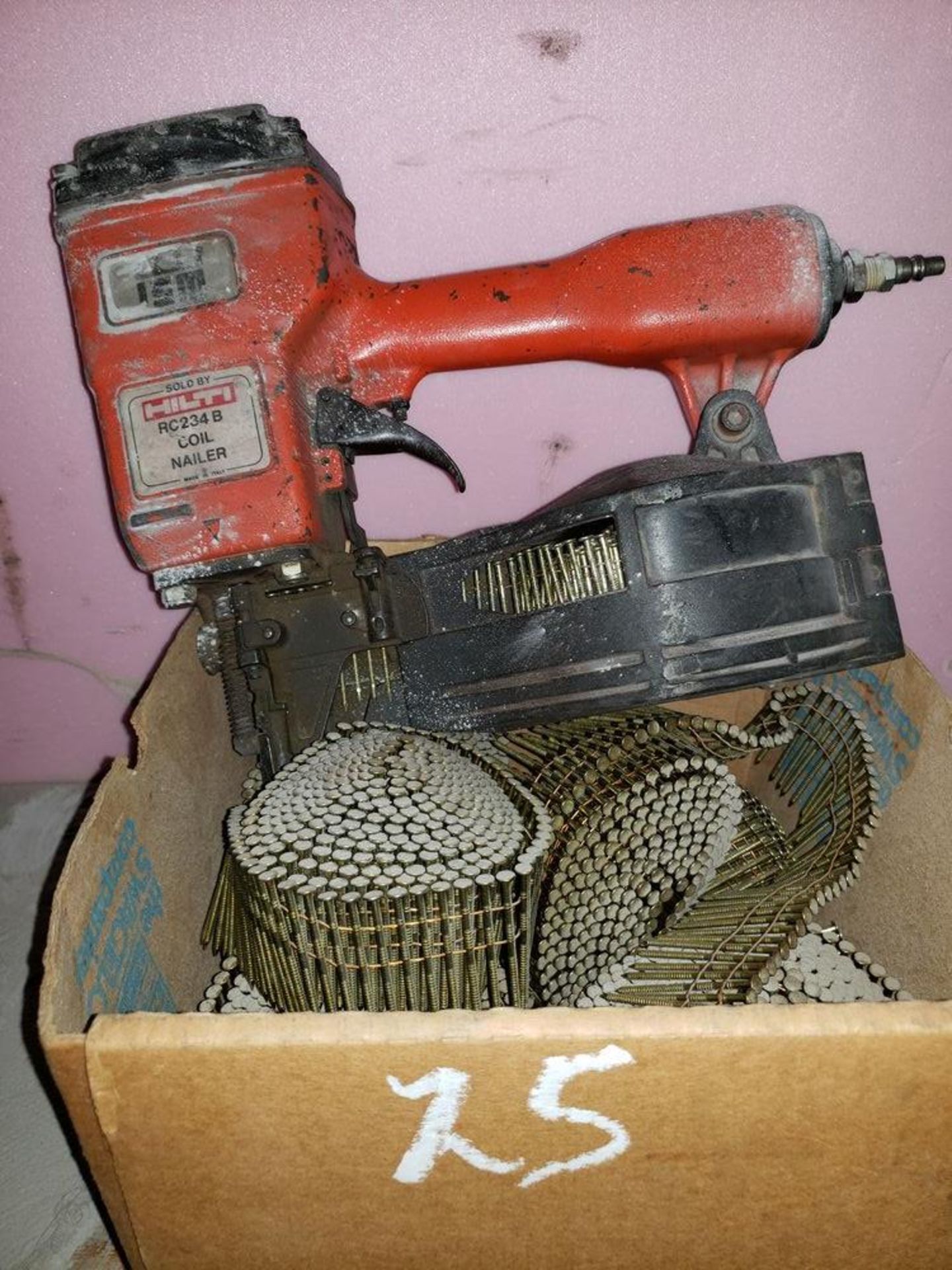 Hilti Coil Nailer with Box of Nails