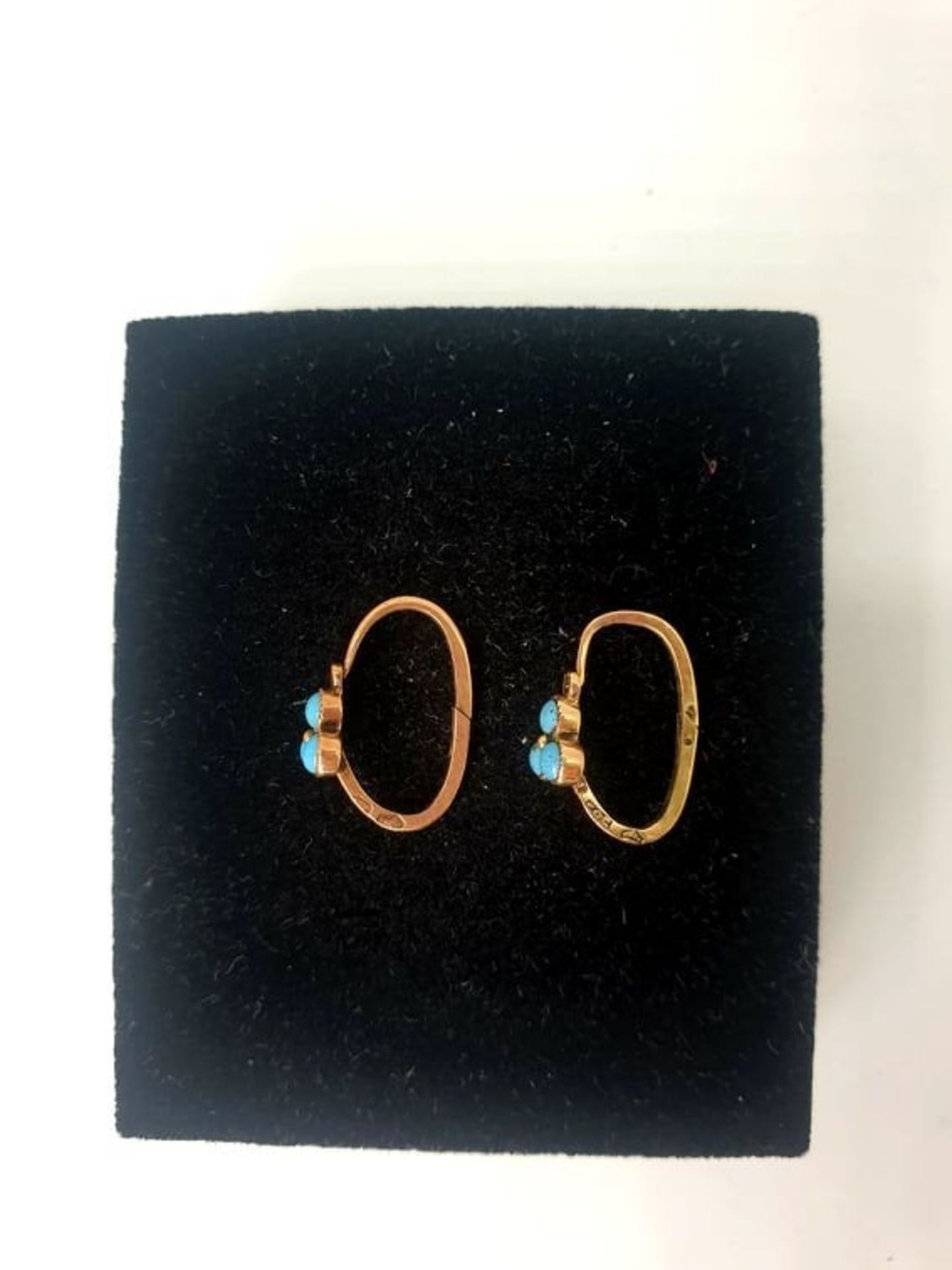 Earrings | Rose Gold | Turqouise - Bild 2 aus 3