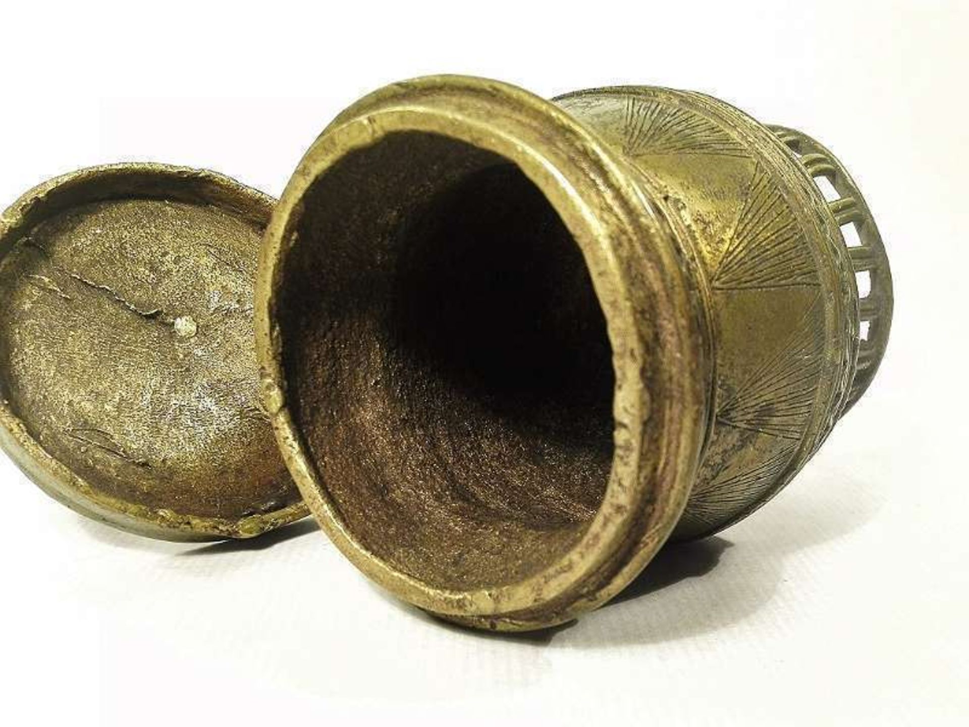 Ashanti Gold Dust Box | Ghana | Brass - Bild 9 aus 9