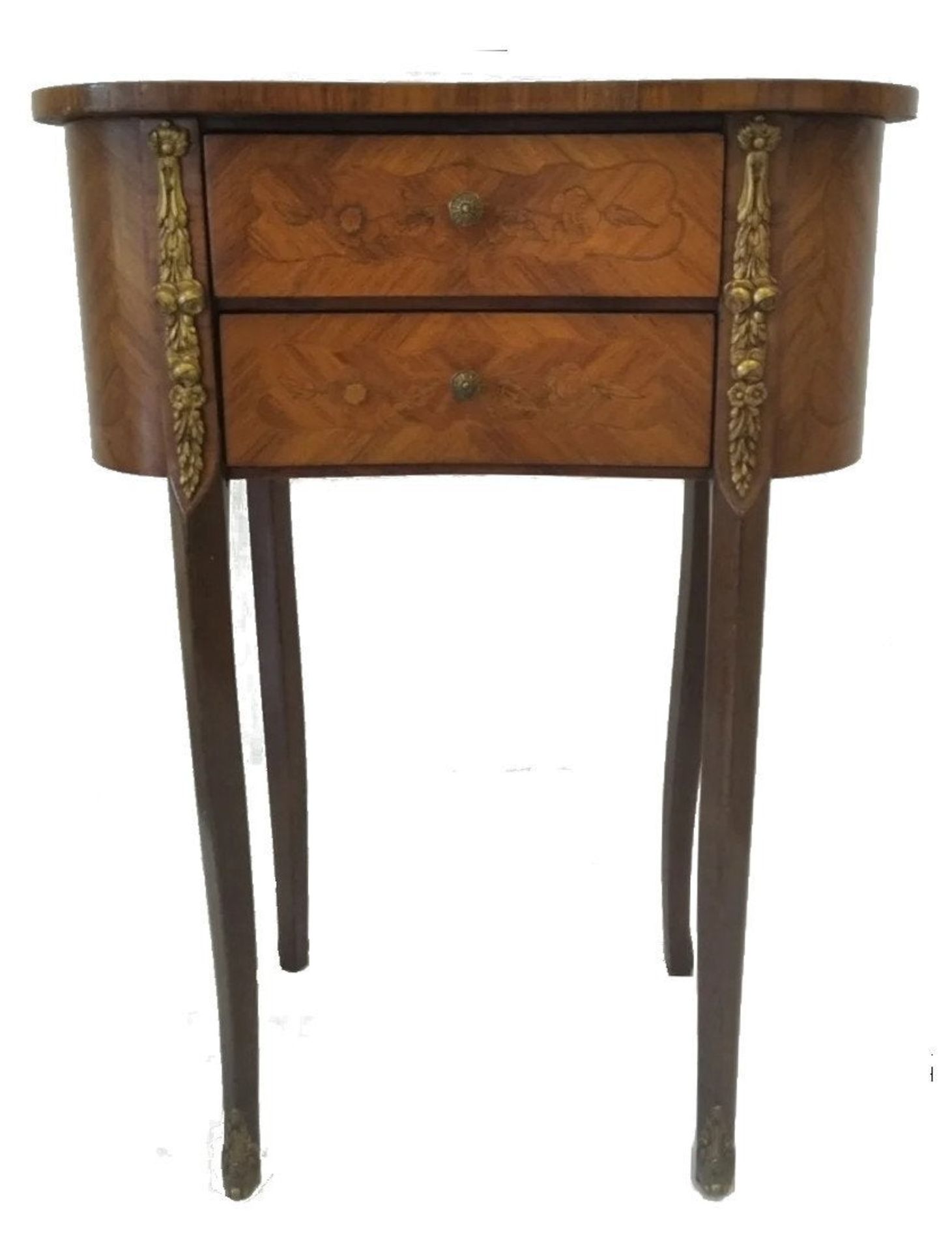 French | Kidney Shaped Salon Side Table