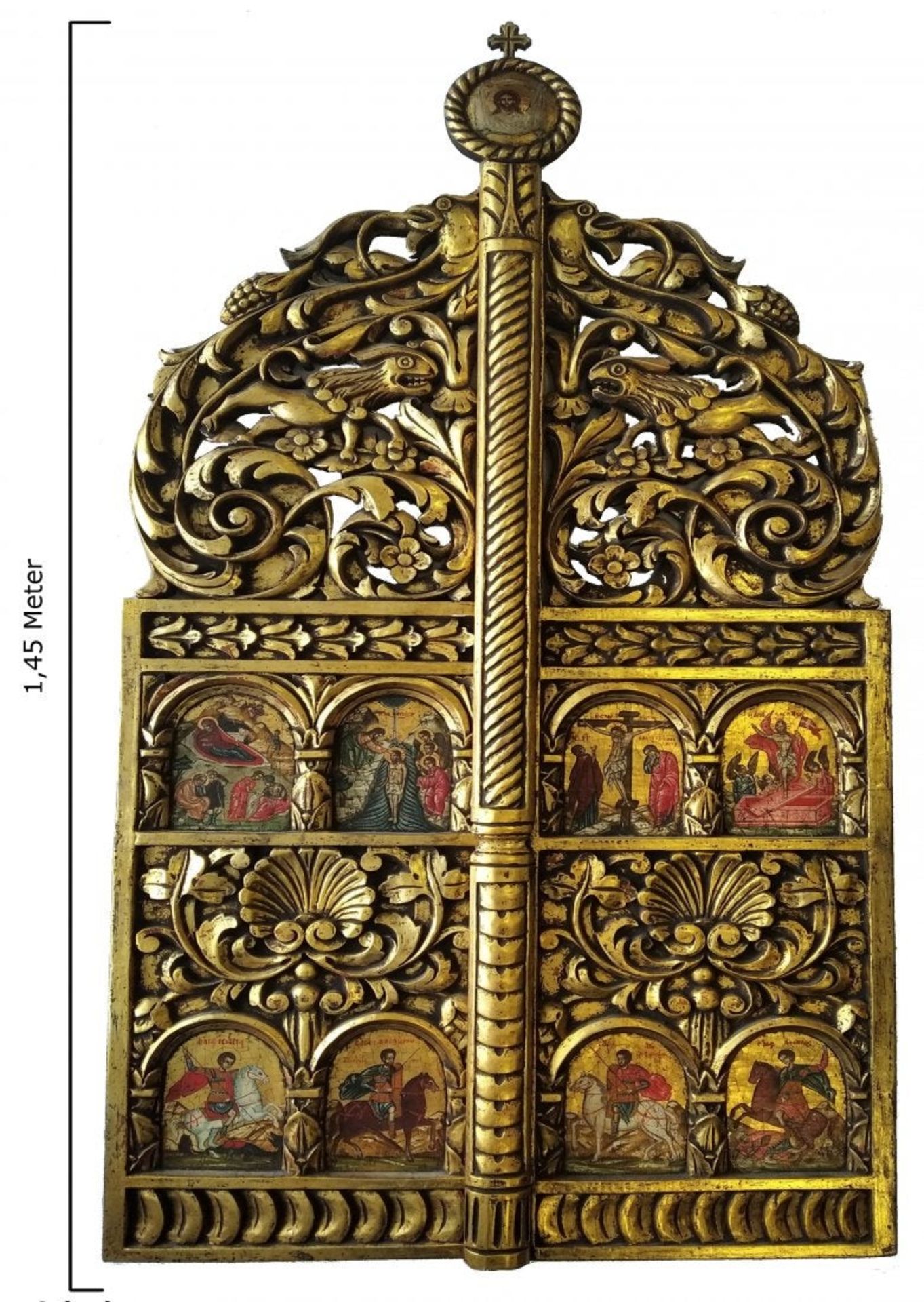 Greek Orthodox Icon | Royal Doors | 19th Century - Bild 2 aus 8