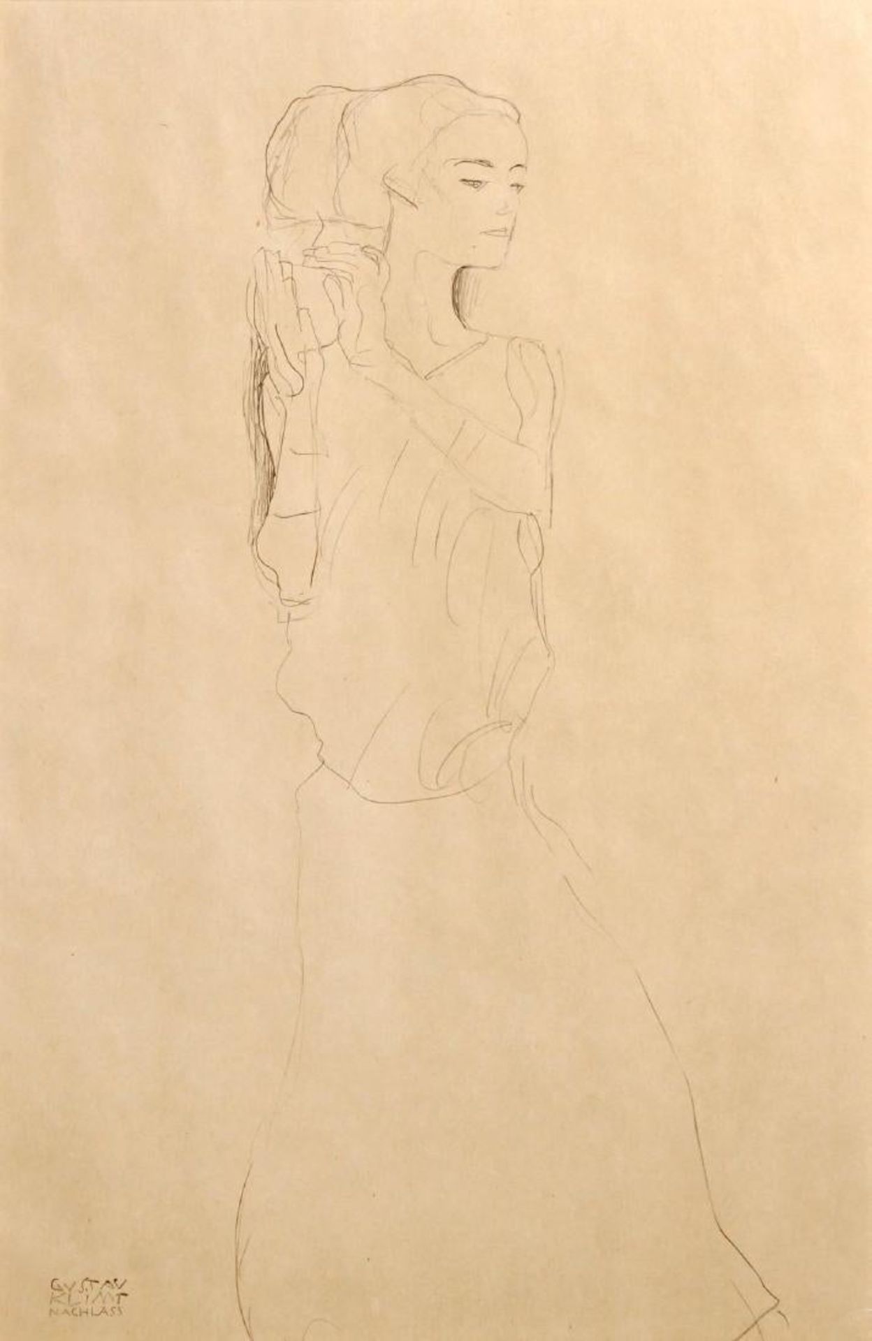 After Gustav Klimt | Woman in Gown | Nachlass