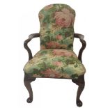 Armchair | Queen Ann Style | Mahogany