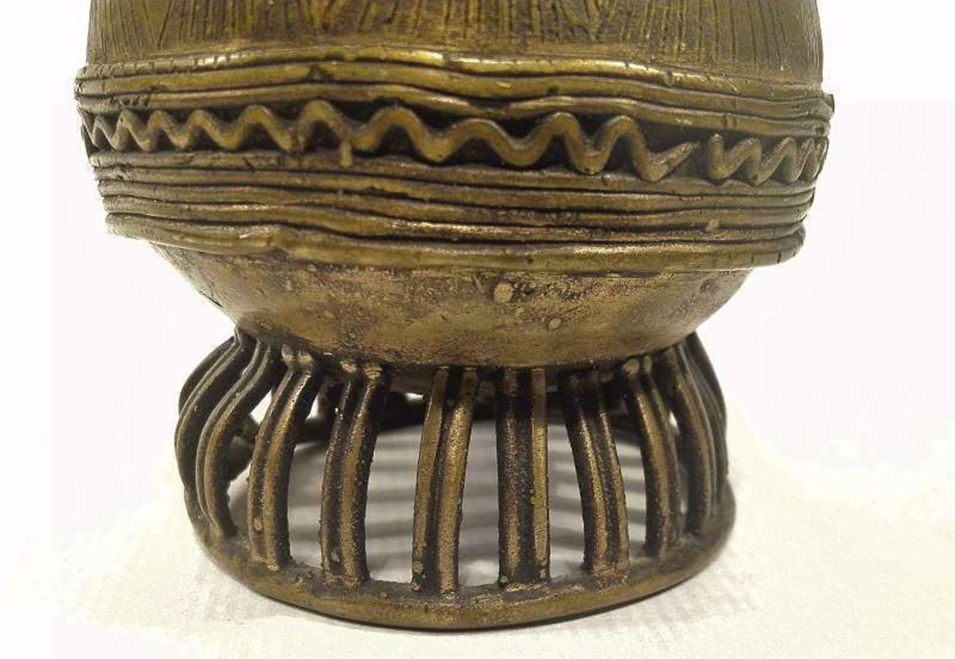 Ashanti Gold Dust Box | Ghana | Brass - Bild 7 aus 9