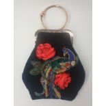 Embroided Handbag | Rose & Peacock