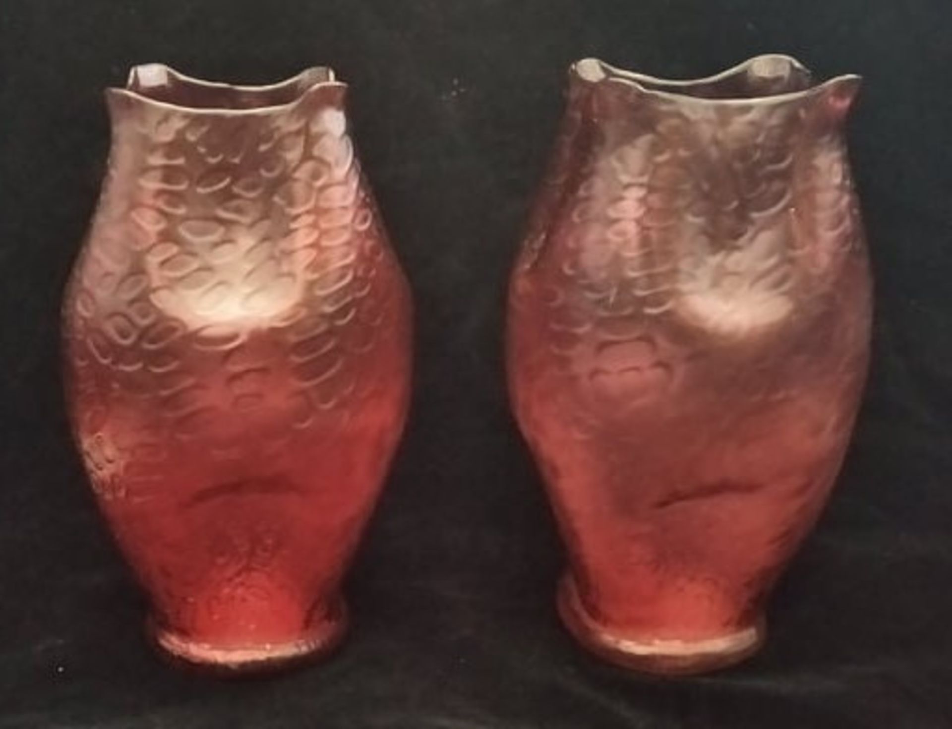 2 Bohemian Vases