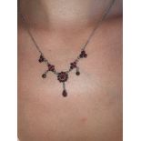 Bohemian Garnet Necklace