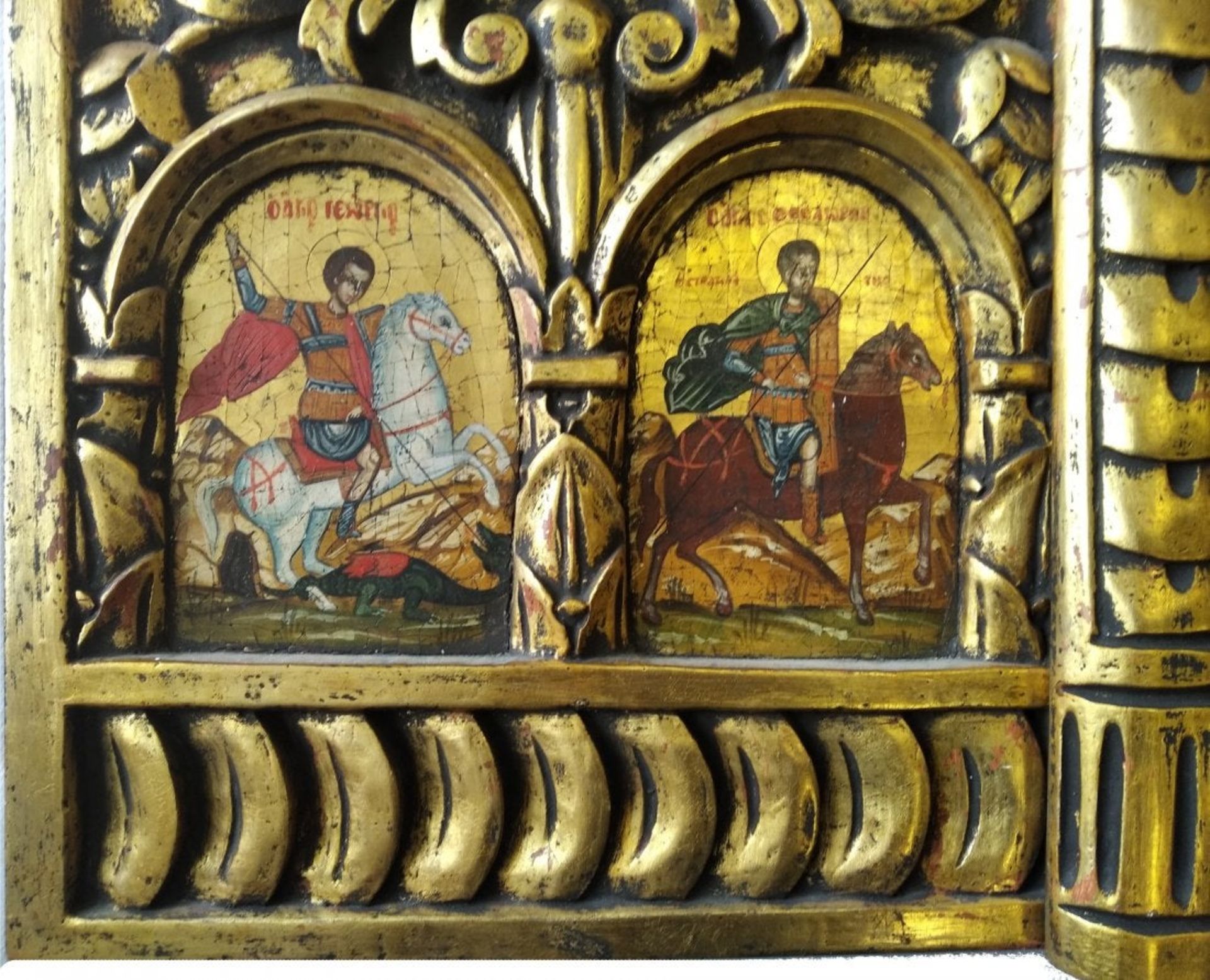 Greek Orthodox Icon | Royal Doors | 19th Century - Image 4 of 8