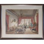 Watercolor | Biedermeier Room | 19th Century