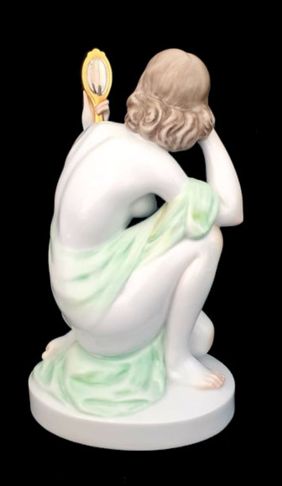 Herend Figurine | Nude with mirror | Nagy - Image 2 of 3