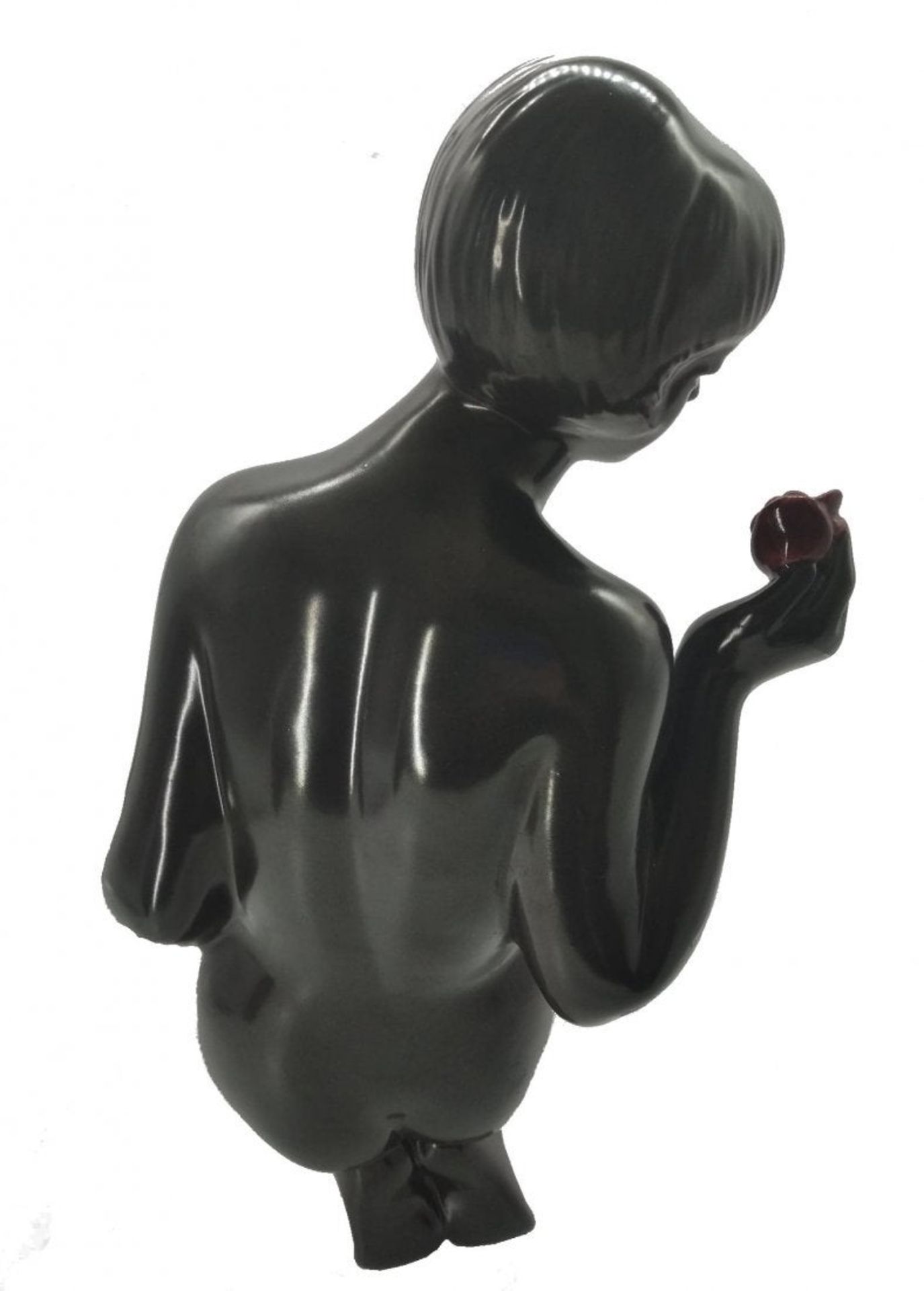 Nude with Rose | Znojmo Ceramics - Image 3 of 4