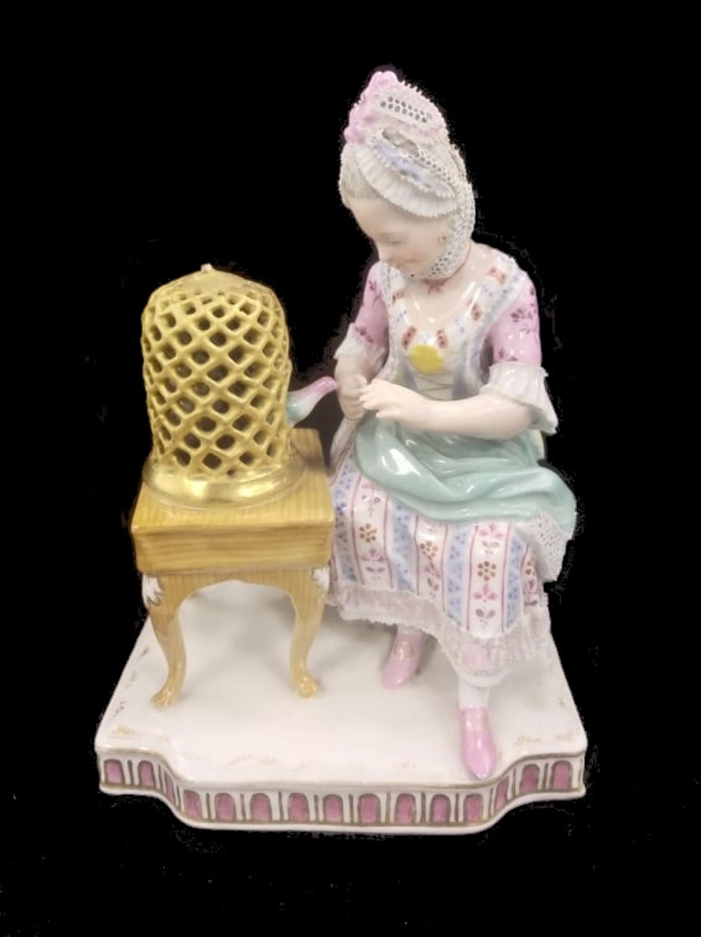 Vienna Porcelain | Lady with Bird