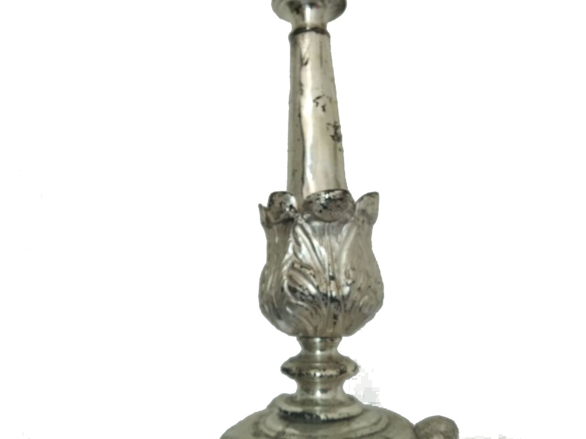 Altar Candles | Silver Plate - Image 2 of 5