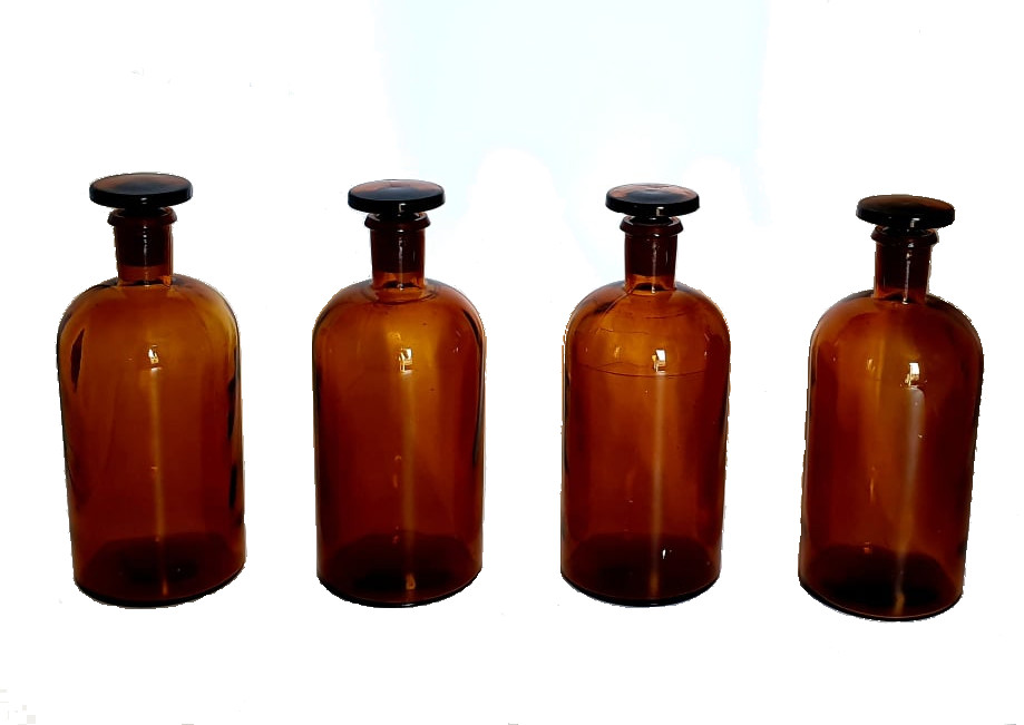 4 Chemists Bottles