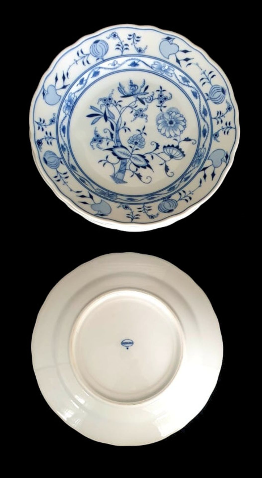 Meissen | 5 plates | Zwiebel Muster | Sword Marks - Image 2 of 2