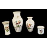 Herend | 4 Vases | Rothschild Bird