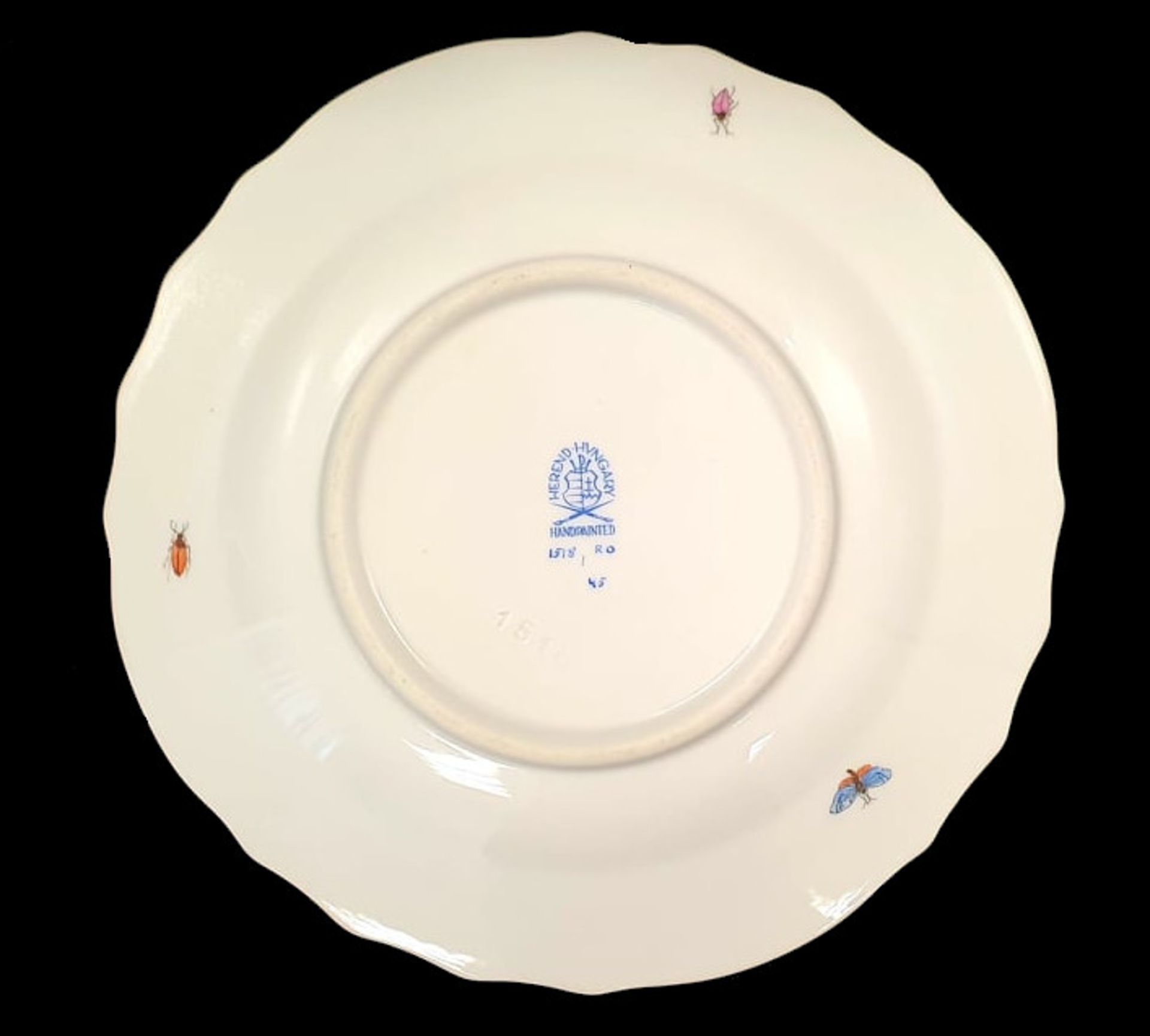 Herend | 12x Bread Plates | Ø 19cm | Rothschild Bird - Bild 3 aus 4